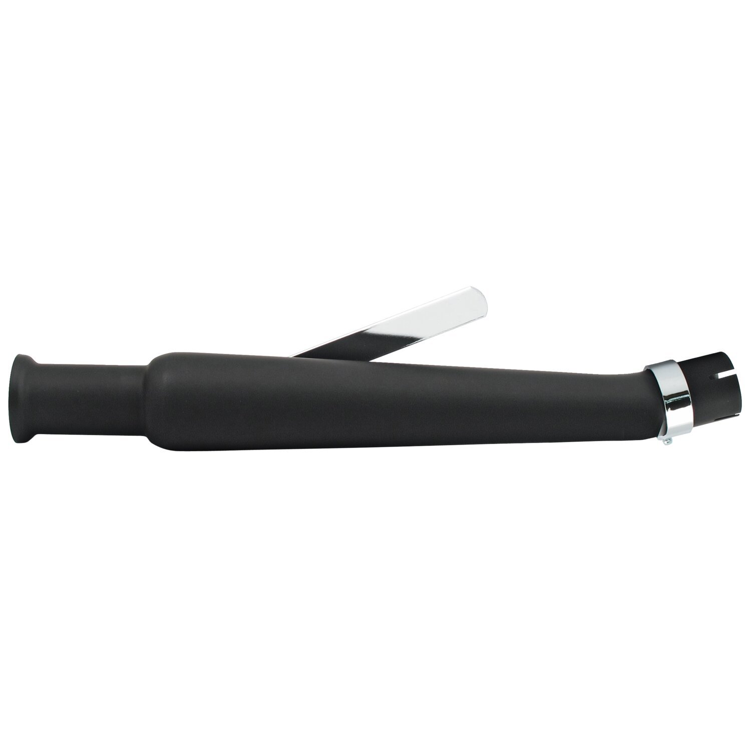 Trumpet universal upswept right muffler 20-1/2" long, Black