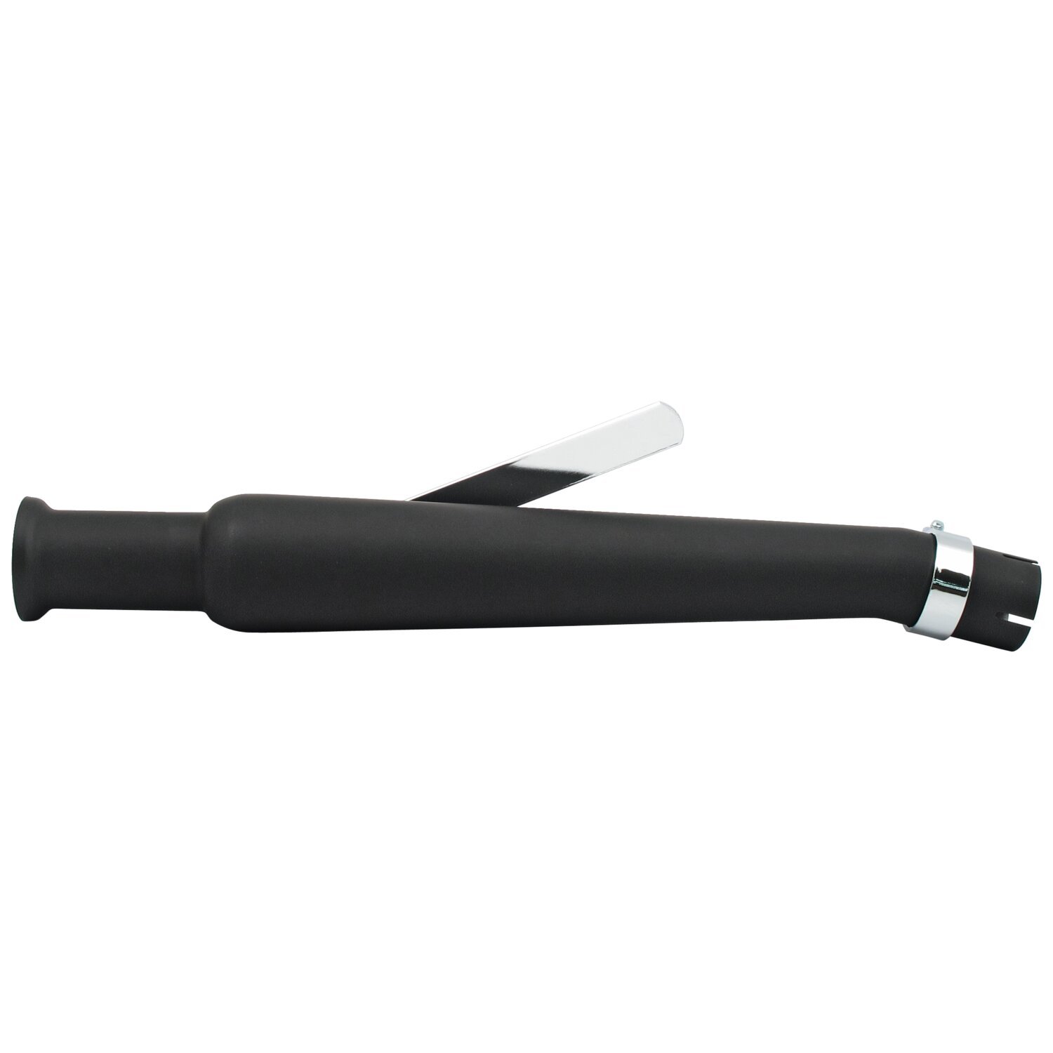 Trumpet universal upswept left muffler 20-1/2" long, Black