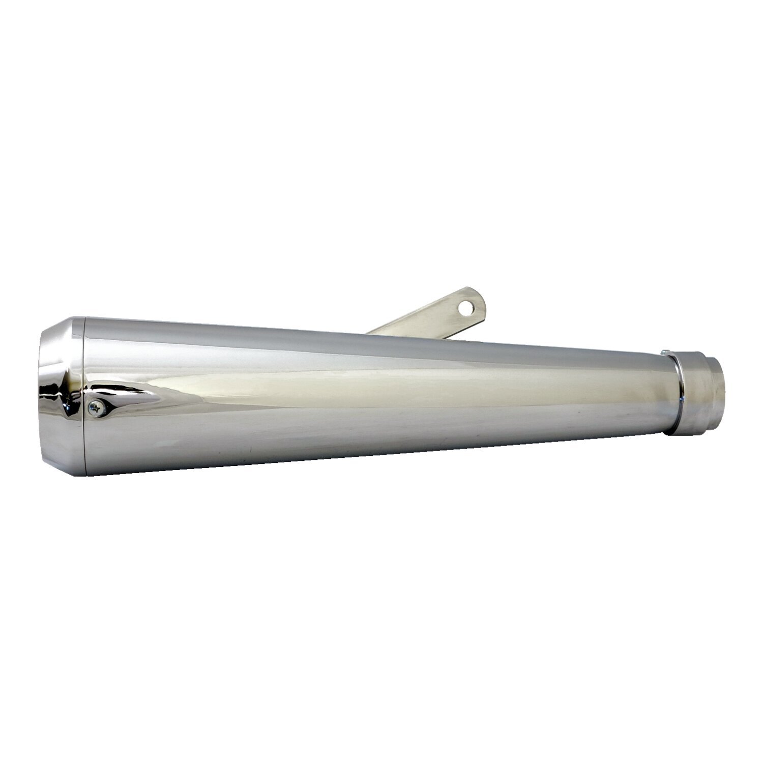 Megaphone universal muffler 16.5" long chrome with TE tip