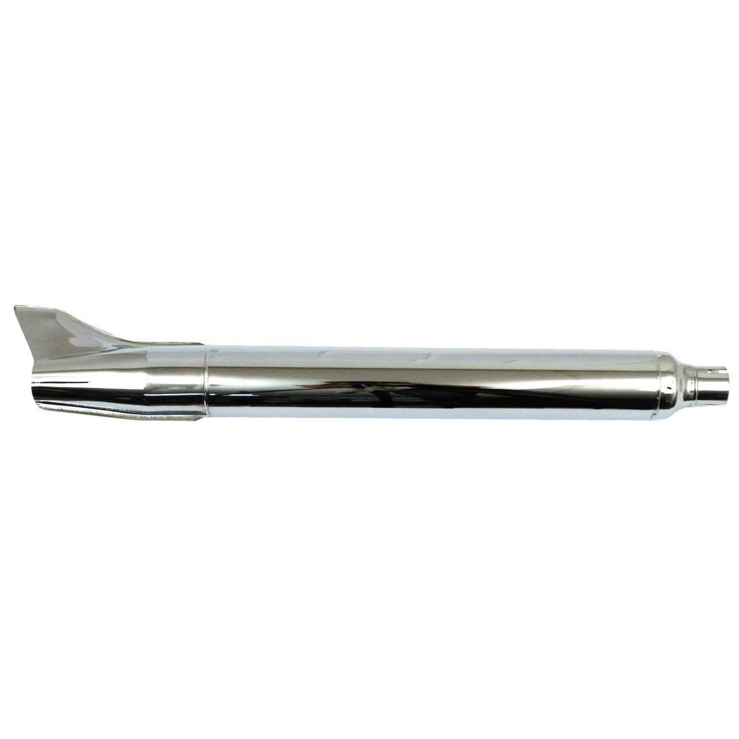 58-66 OEM style rocket Fishtail muffler 33" long, Chrome