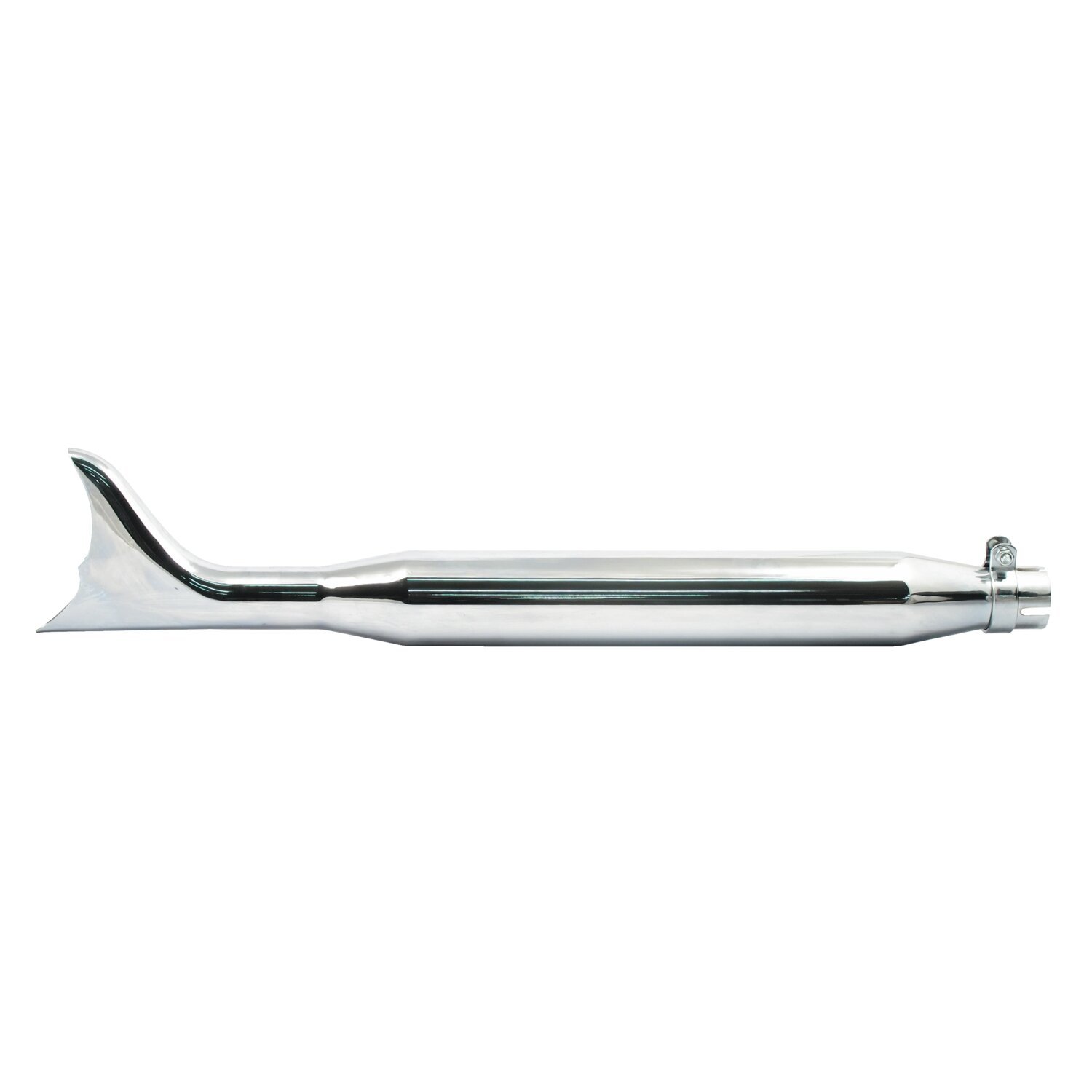 Batwing Fishtail universal muffler 30" long, Chrome
