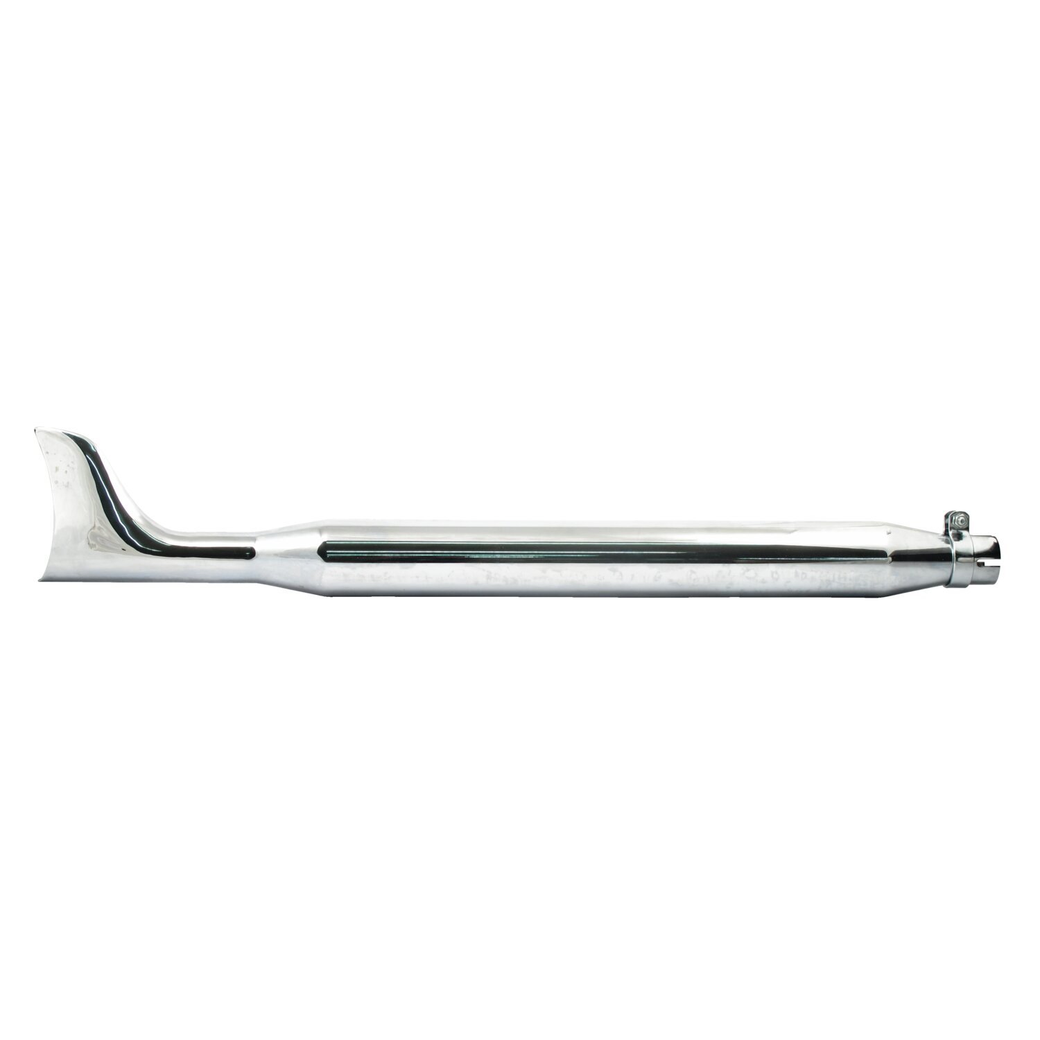 Fishtail universal muffler 36" long, Chrome