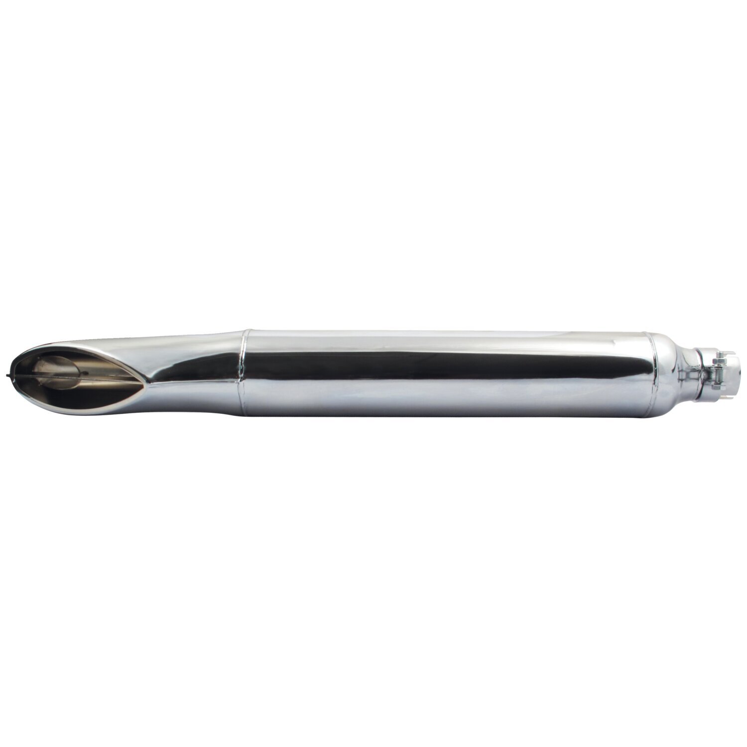 67-69 OEM style turn out muffler 28" long, Chrome