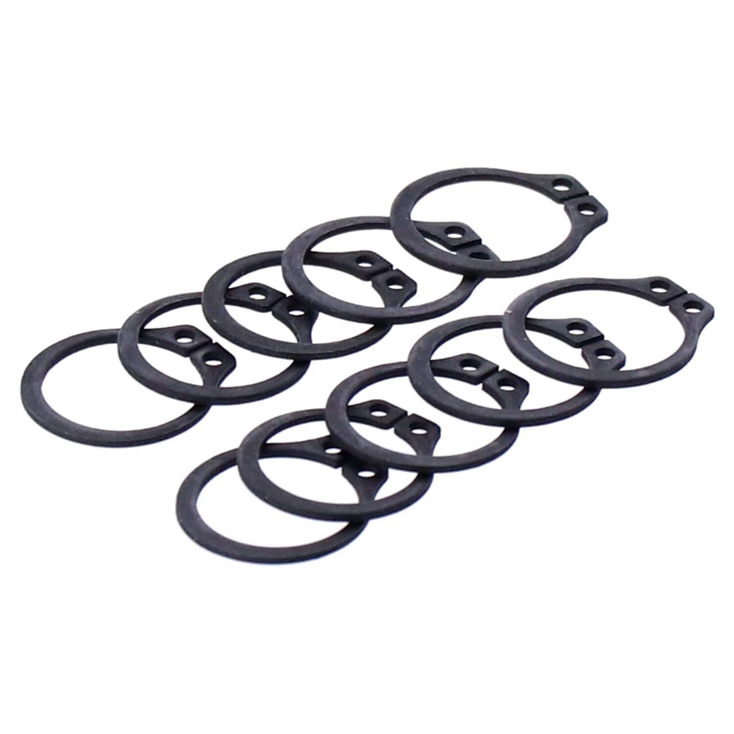 Retaining ring, clutch foot control rod end