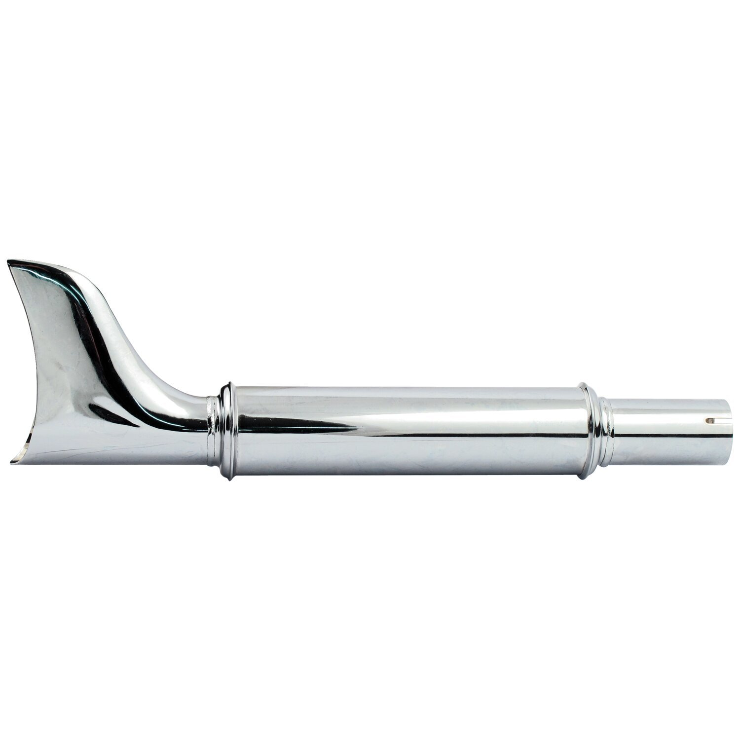 Fishtail classic universal muffler 20" long, Chrome