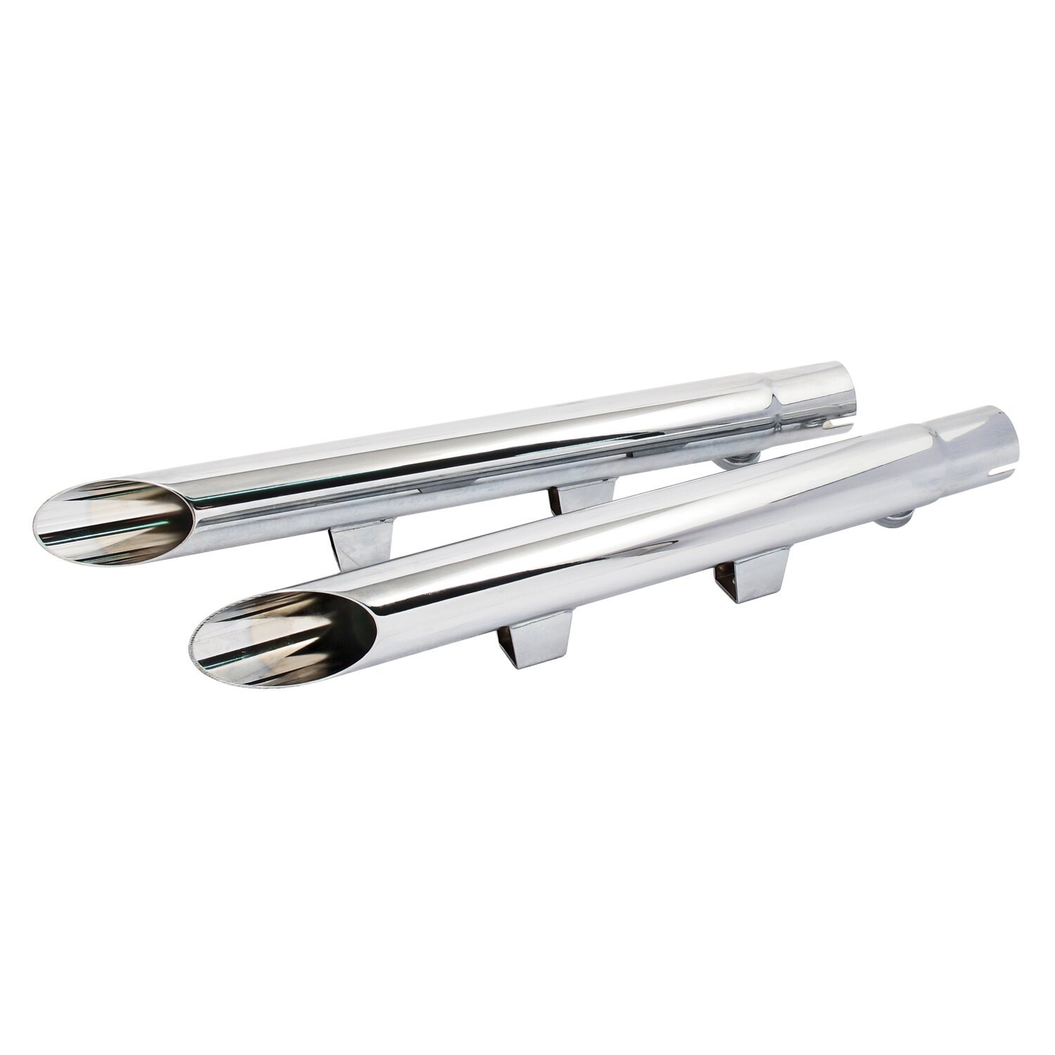 2" Drag Pipe slip-on extension set, Chrome
