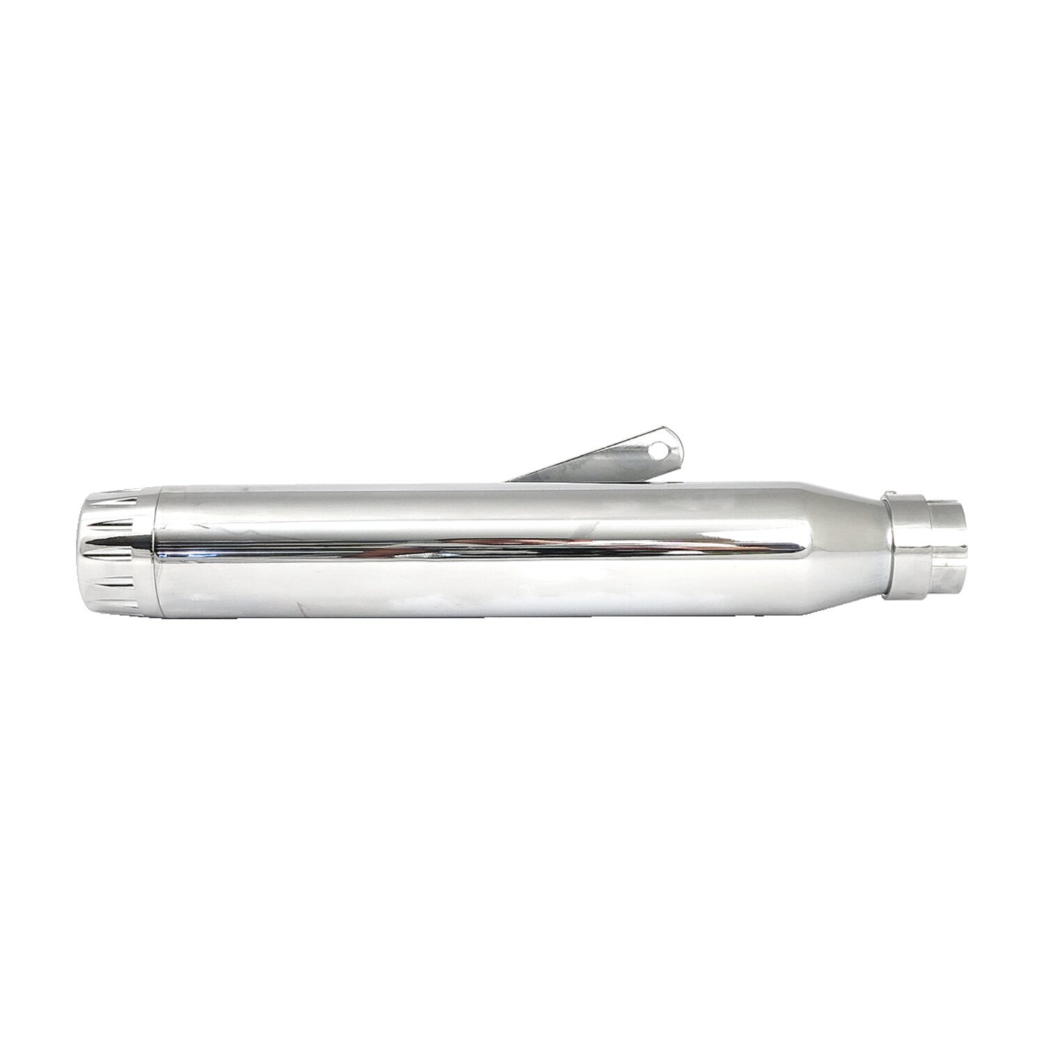 Rage universal muffler 17" long chrome with chrome end cap