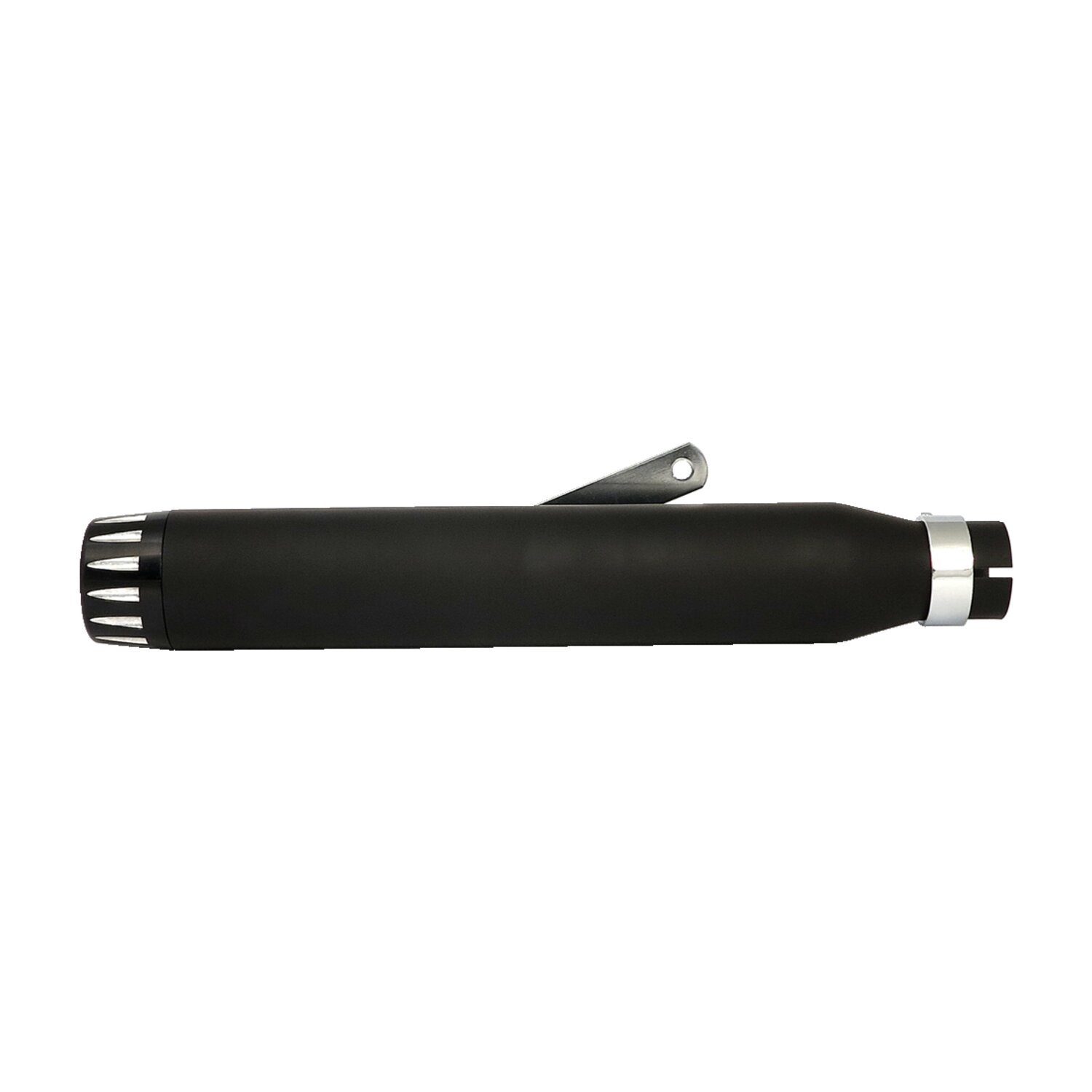 Rage universal muffler 17" long black with black end cap