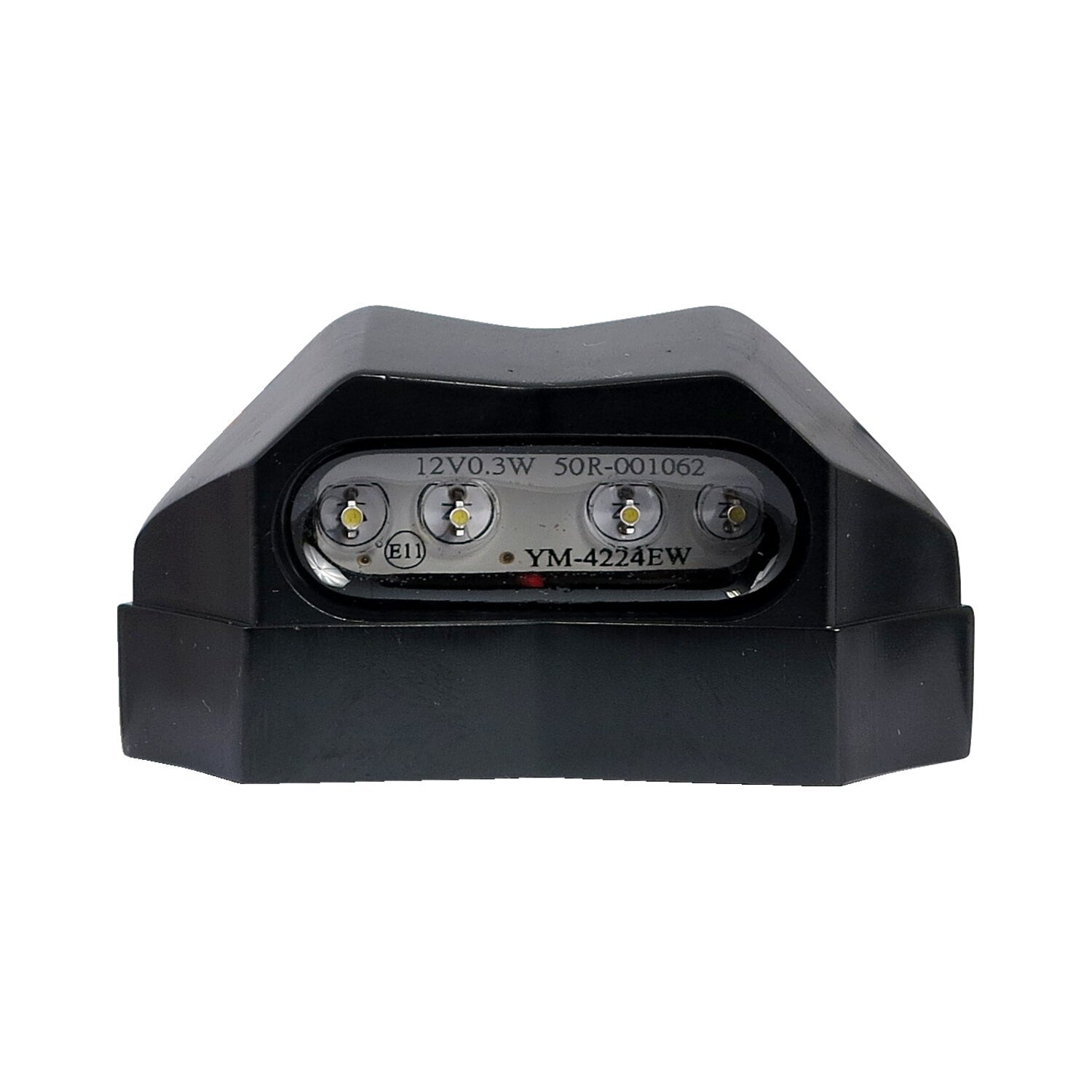 LED license plate light Nitro, black. ECE appr, storm grey black tracker
