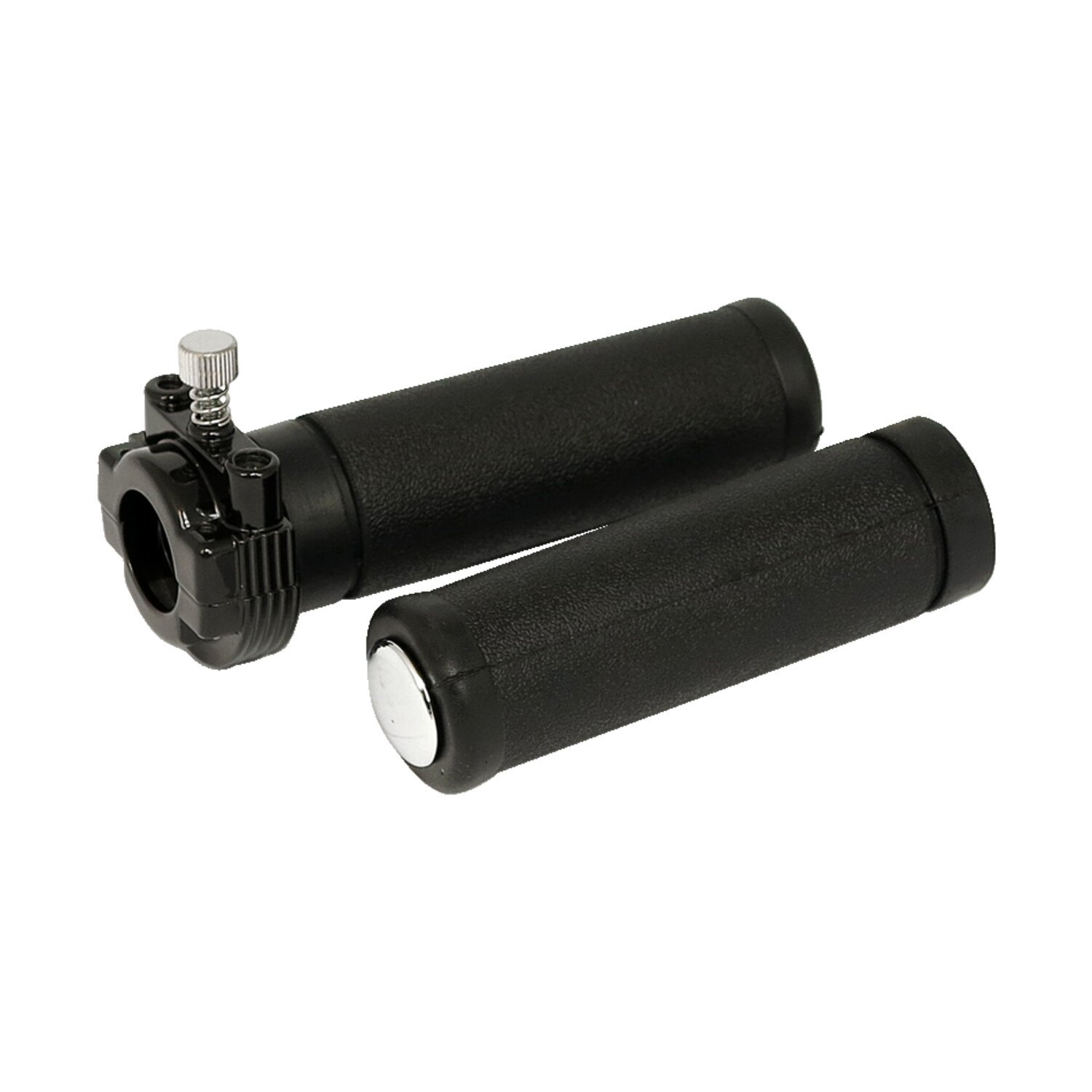 OEM style throttle assembly with grips, dual cable, Black