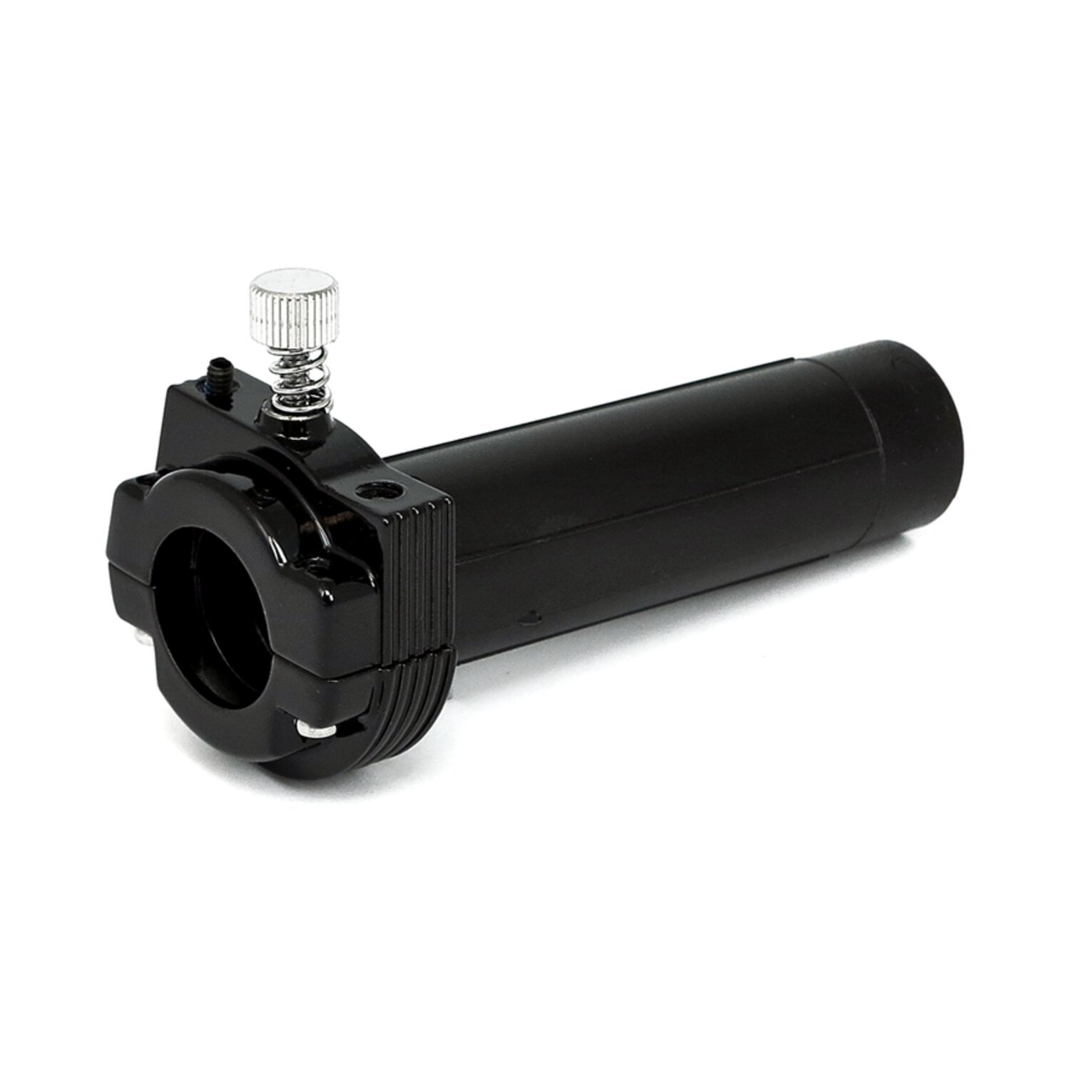 Throttle assembly, without grips, Black