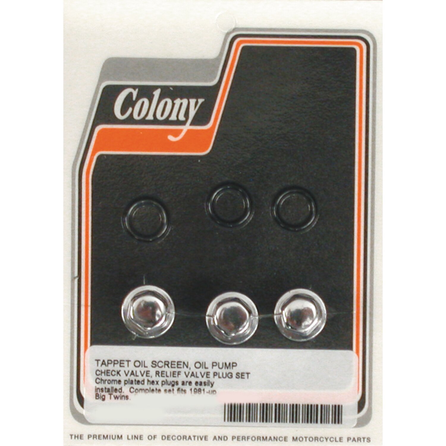 Colony oil pump and crankcase plug set
