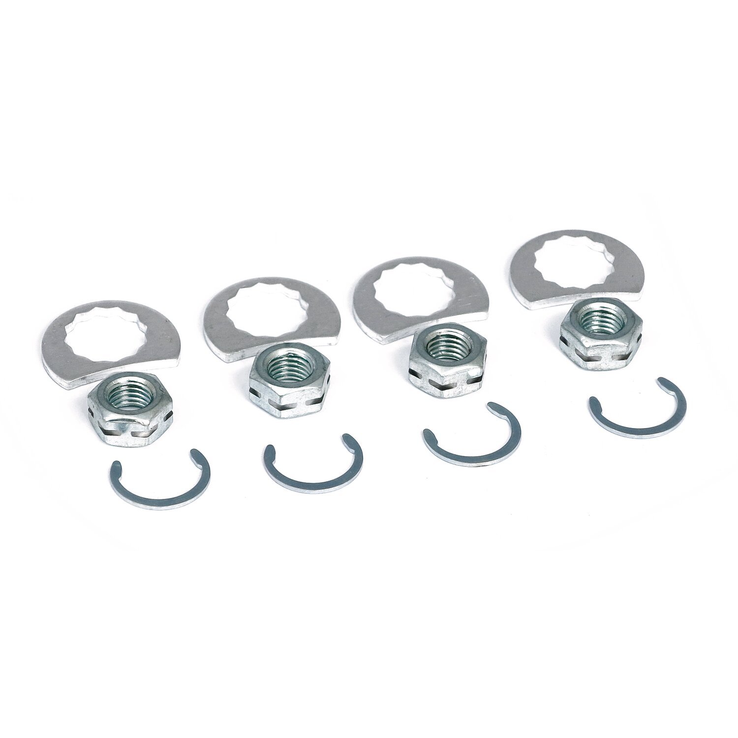 MCS, Stage 8 exhaust nut mount kit, Silver, Chrome