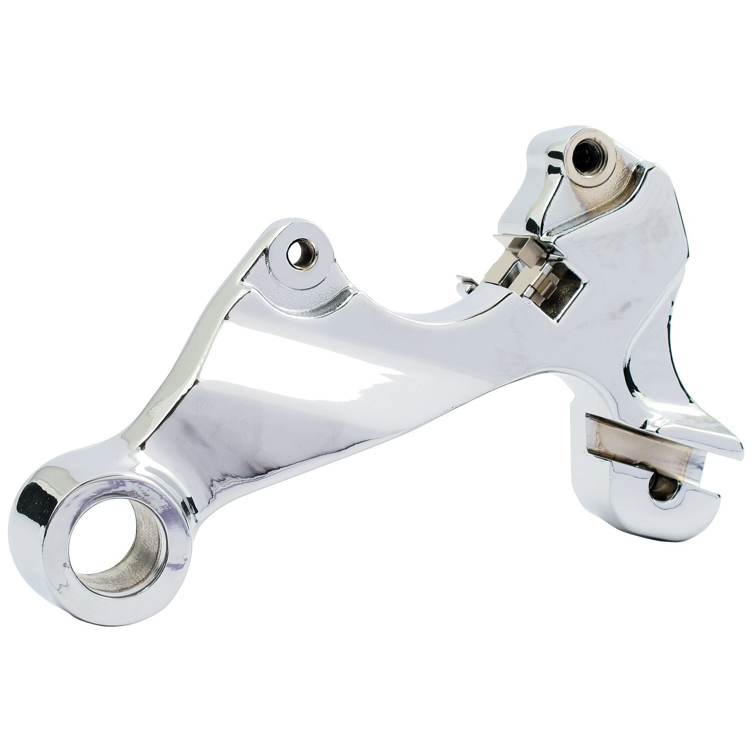 Rear brake caliper bracket, Unpainted, Chrome