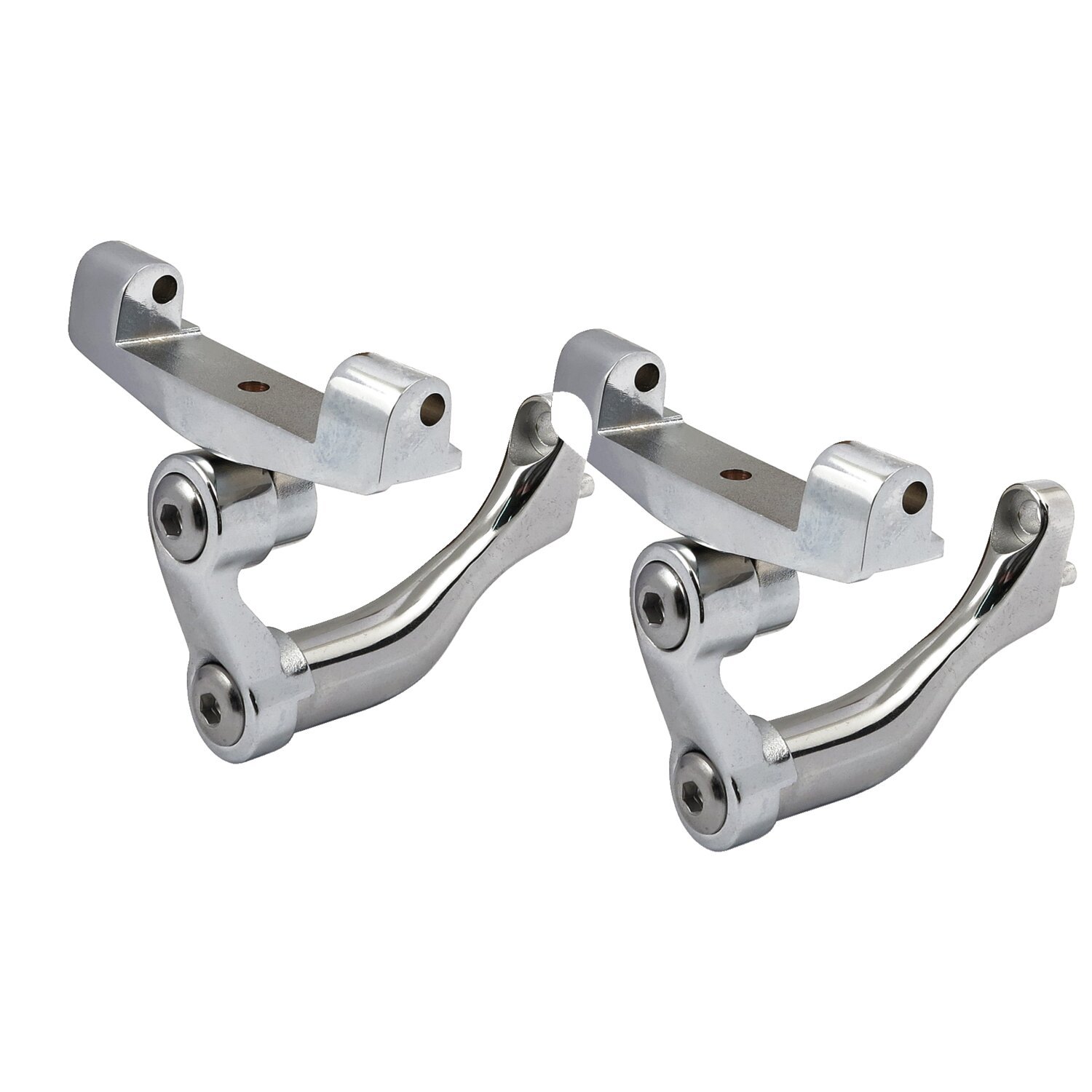 Adjustable passenger floorboard mount kit for Touring, Chrome