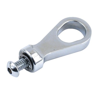 Dimensions 2" x 7/8", hole diameter approx 15mm