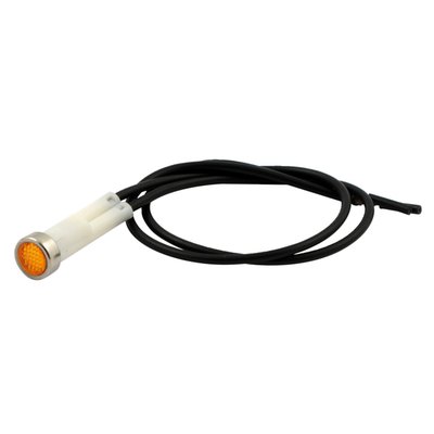 Direct replacement indicator lights for 3/8" diameter lights. Includes electrical wiring. 
OEM replacement reference 67864-86.