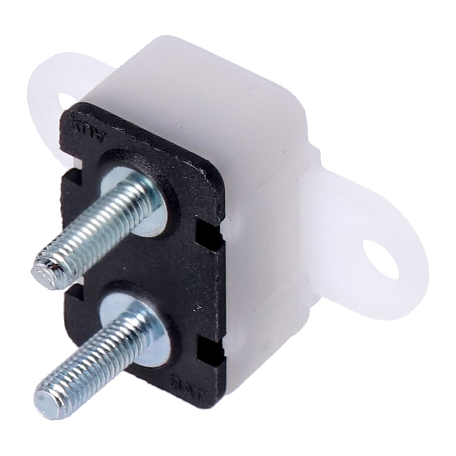 Circuit breaker, automatic. Dual mount, plastic. 30A, Unpainted