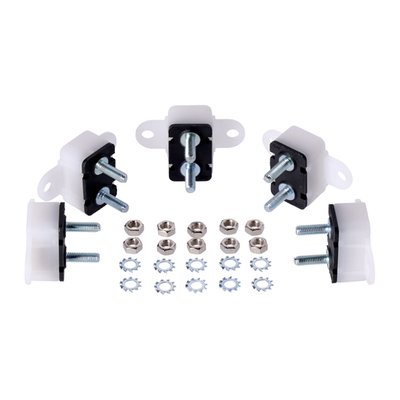 With dual mount tabs & plastic housing. Automatic re-set. With 10-32" (4.76mm in diameter) threaded poles with nuts included. This is an automatic resetting circuit breaker, the fuse system as used in many pre-2000 H-D models for decades. When triggered it will, after some time, automatically re-set itself. Great for use in many stock or custom applications.