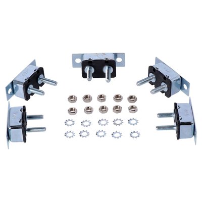 Dual mount tabs & metal housing. Automatic re-set. With 10-32" (4.76mm in diameter) threaded poles with nuts included. This is an automatic resetting circuit breaker, the fuse system as used in many pre-2000 H-D models for decades. When triggered it will, after some time, automatically re-set itself. Great for use in many stock or custom applications.