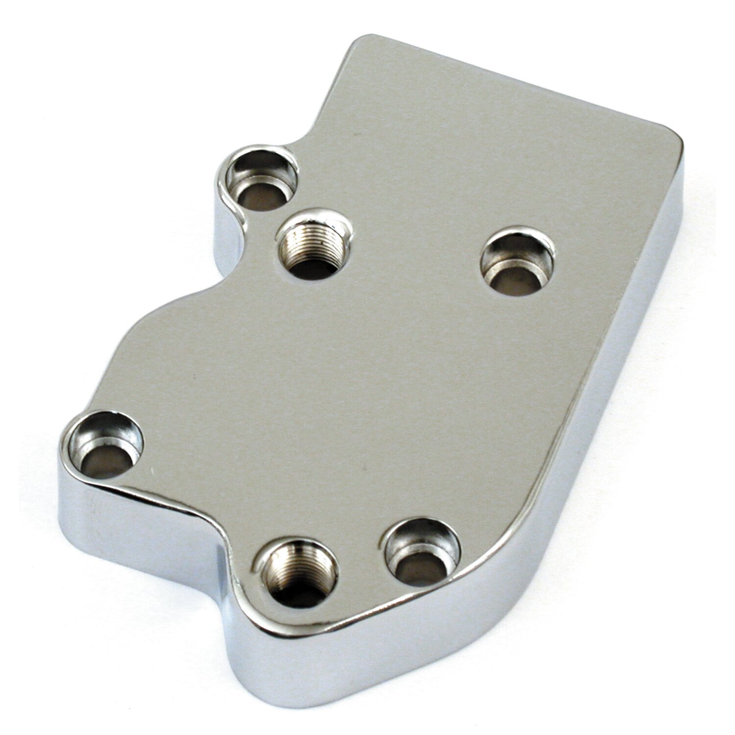 Oil pump cover, custom, Silver, Chrome