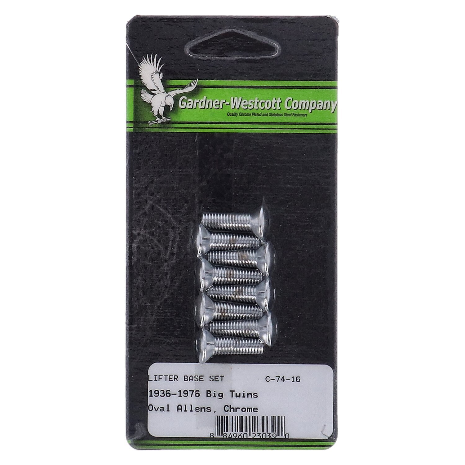 GW, tappet block mount kit. Flathead allen, Chrome