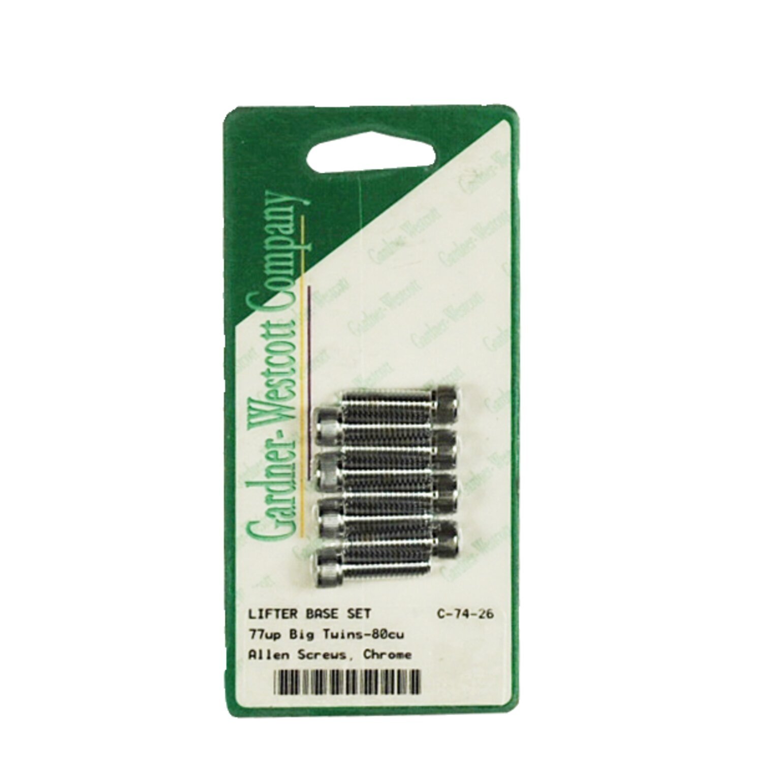 GW, tappet block mount kit. Allenhead, Chrome