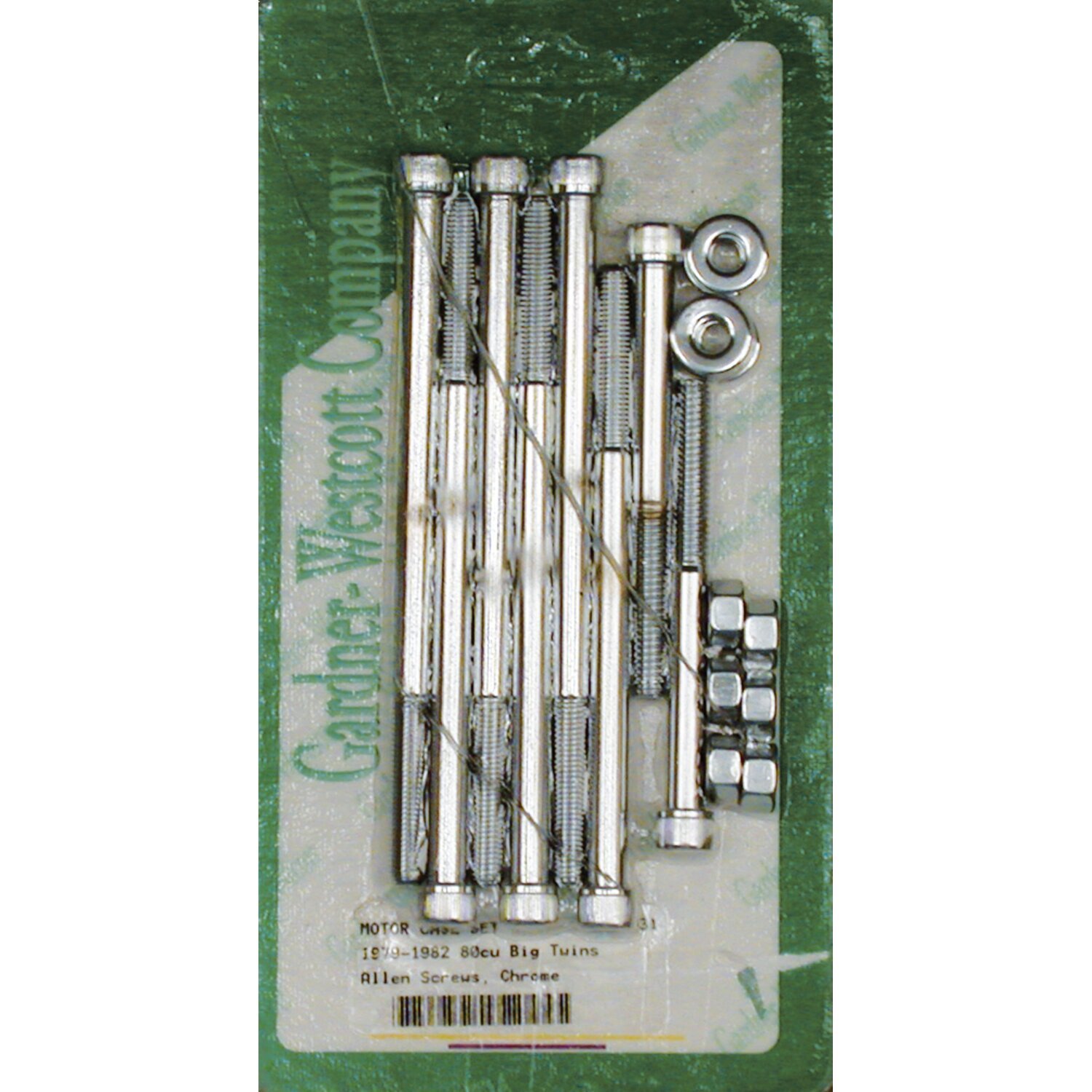Crankcase bolt kit, allen, Chrome
