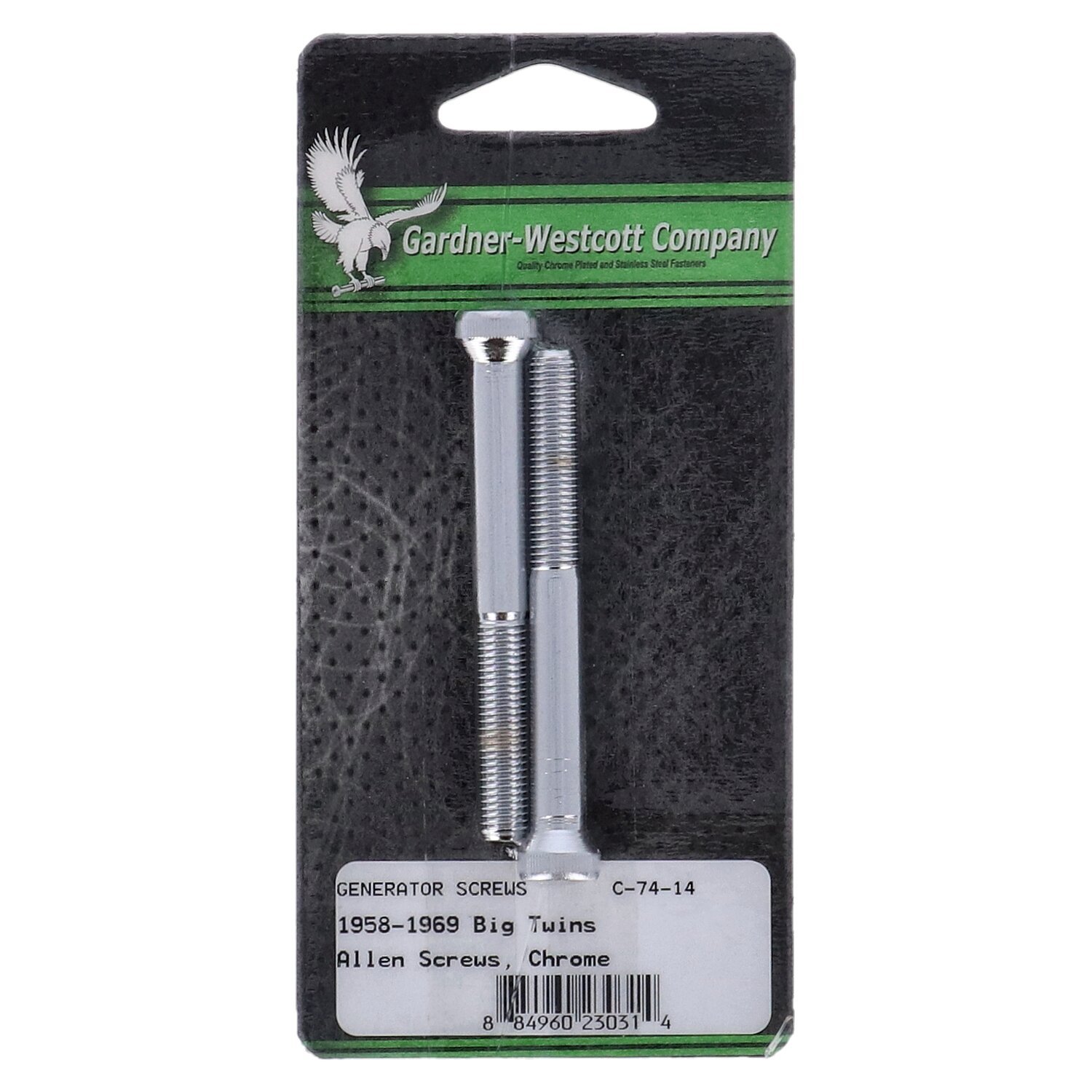 GW, generator mount kit. Chrome. Allen head, Silver