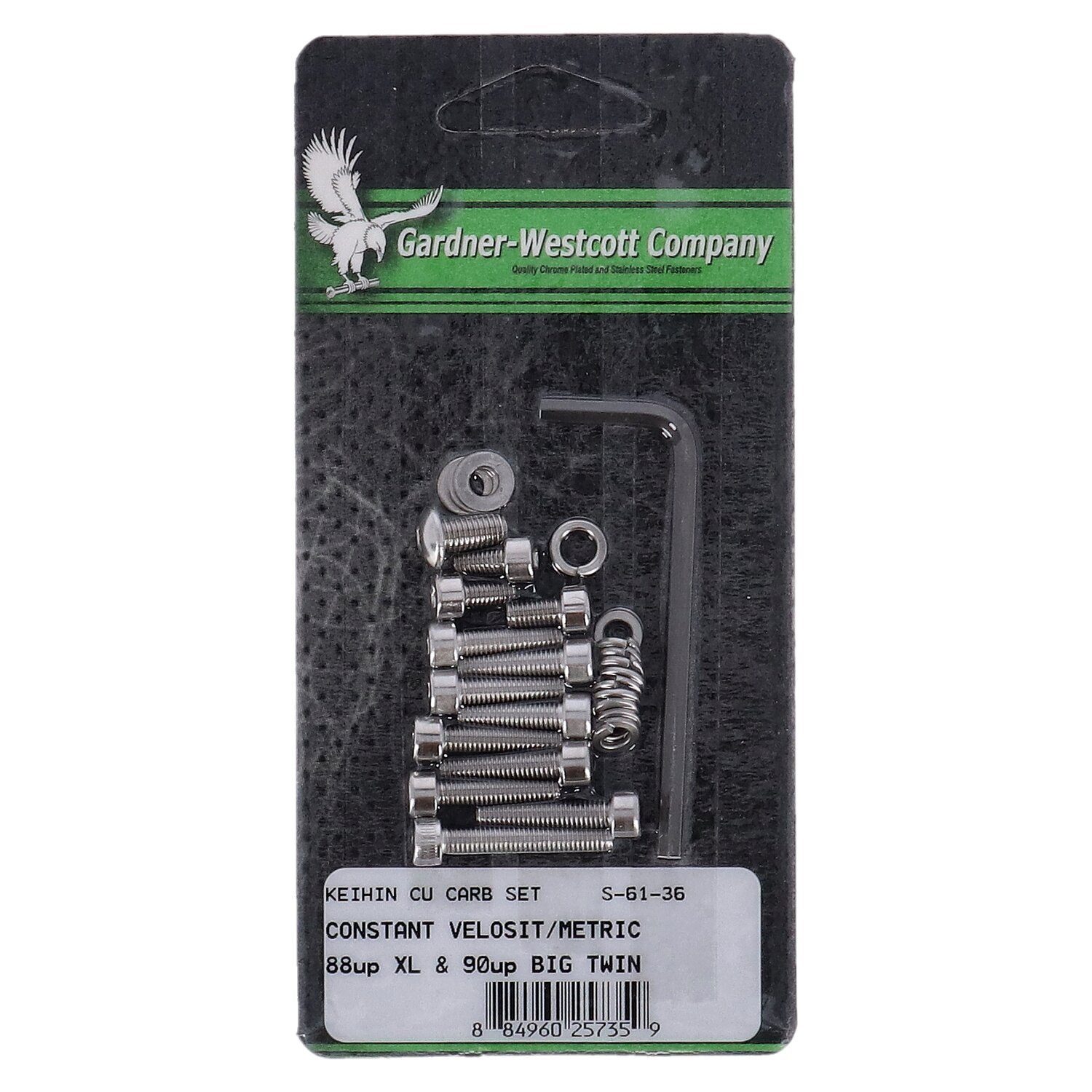 GW, Keihin CV floatbowl mount kit. Stainless allen