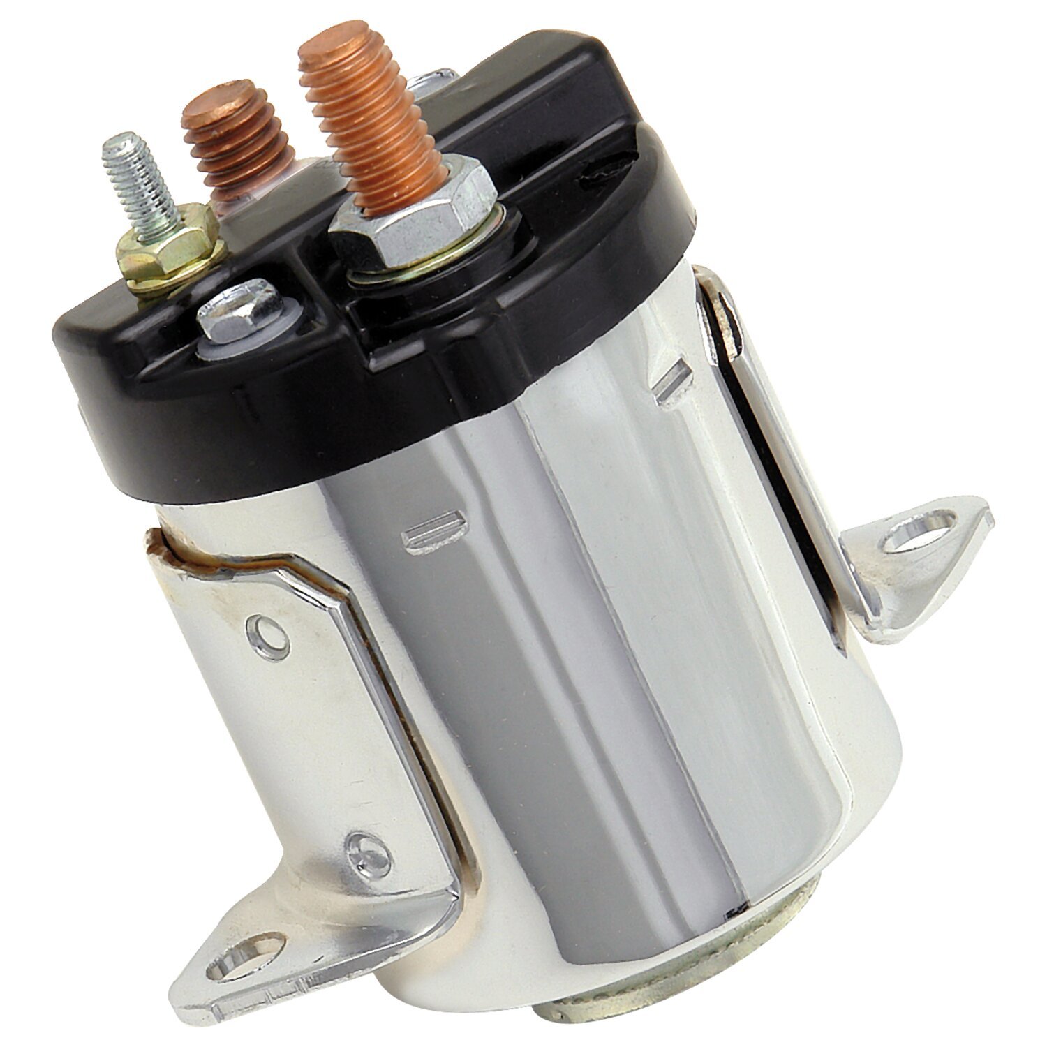 ACCEL, 5-speed starter solenoid, Silver, Chrome