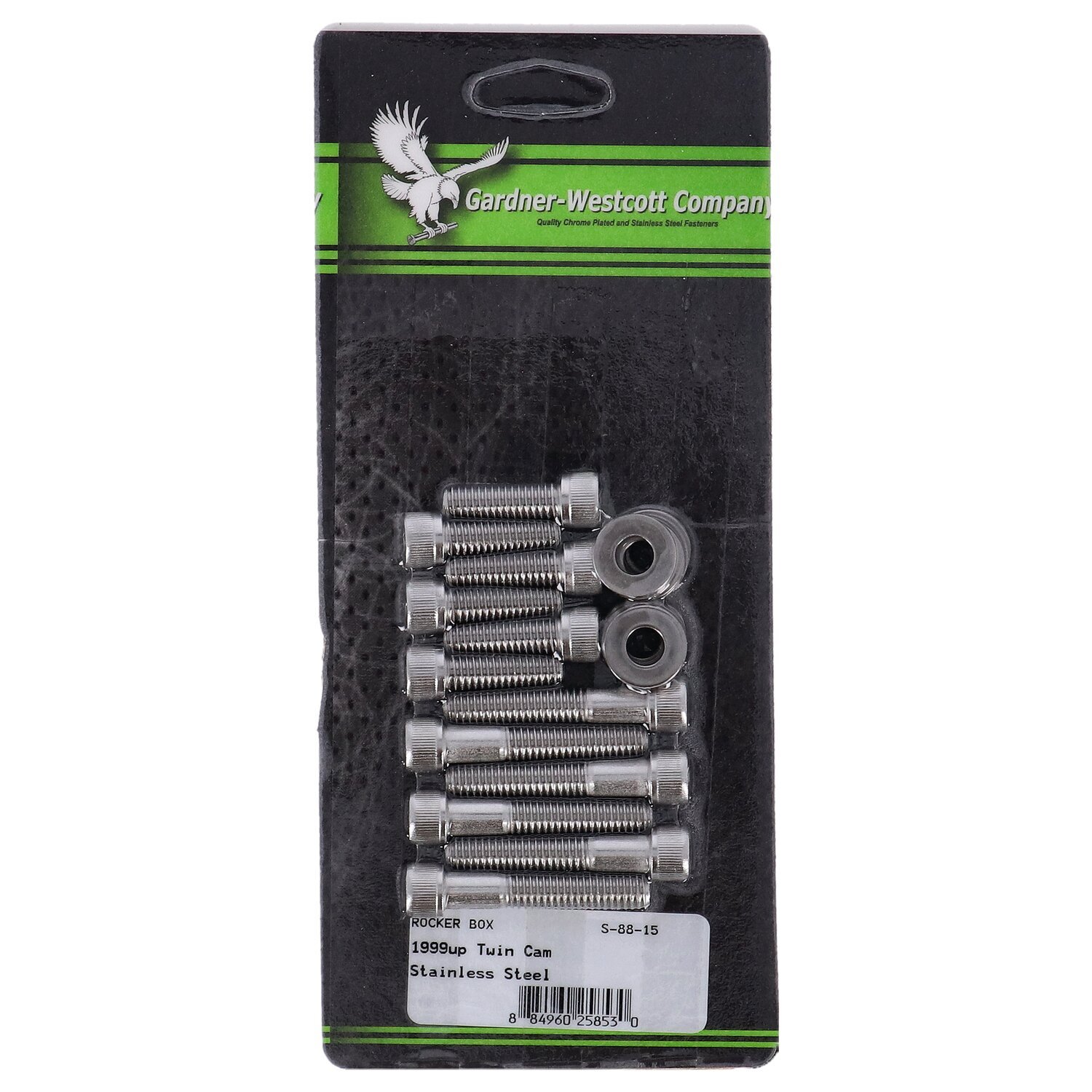 GW, rocker box top bolt kit. Allen, stainless, Raw