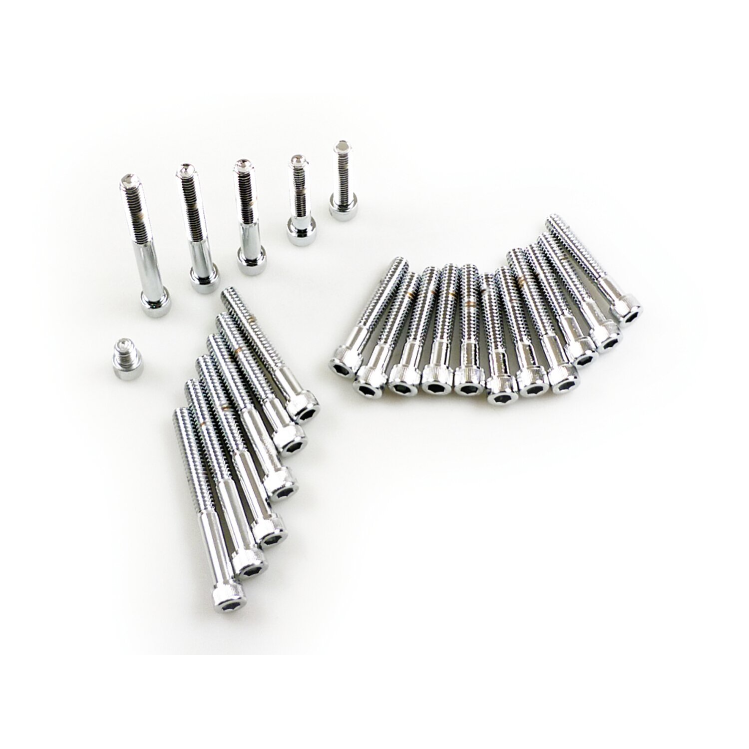 XL side cover mount kit, chrome allen