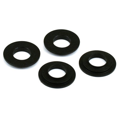 Heat treated steel. Lower collars, steel. Low profile, allows +.060" more valve spring travel. Simular to the OEM 80-84 collars that use guides with K-style stem seals.