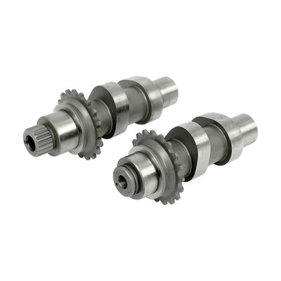 Great cam for 95" motors and 9.8 to 10.2 CR. Lower TDC lift for easy installation. Similar to TW37 with different timing. Works well with both carb and injection. Stock springs OK. 2200-5800 RPM. 
These cams are used to convert a 99-06 Twin Cam from the stock 'silent chain drive', which is equipped with spring adjusters, to the 'roller chain drive' with hydraulic adjusters that work on engine oil pressure. This roller chain and hydraulic chain adjusting system, which is much better than the early system, is used in all 06-17 Dyna and 07-17 Softail and 07-16 Touring models. 

Note: Cams are for use with splined (00-up style) driven gear. For 1999 Twin Cams splined 503575 driven gear must be purchased separately. 
Note: See our catalog for additional required parts.