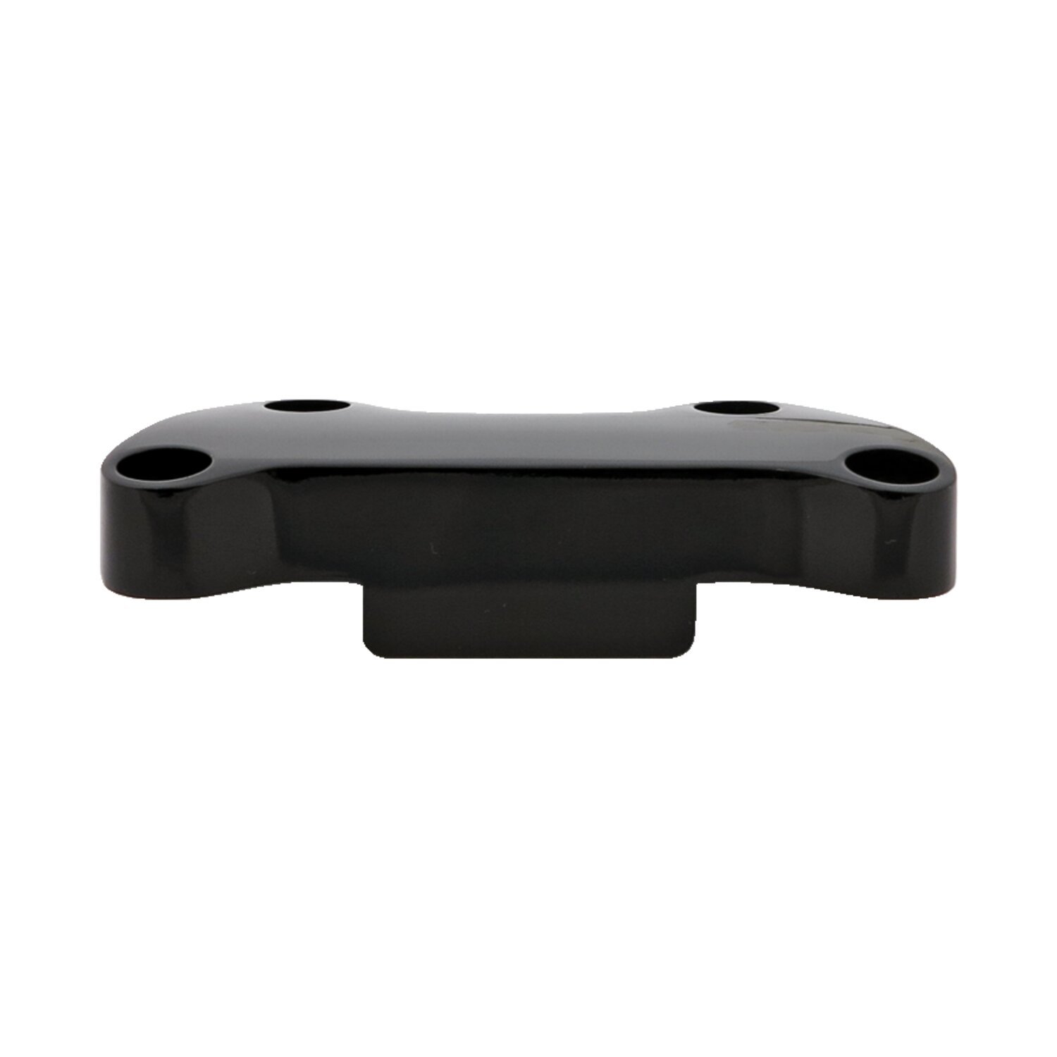 Handlebar clamp plain, with skirt, Black, Powder Coated
