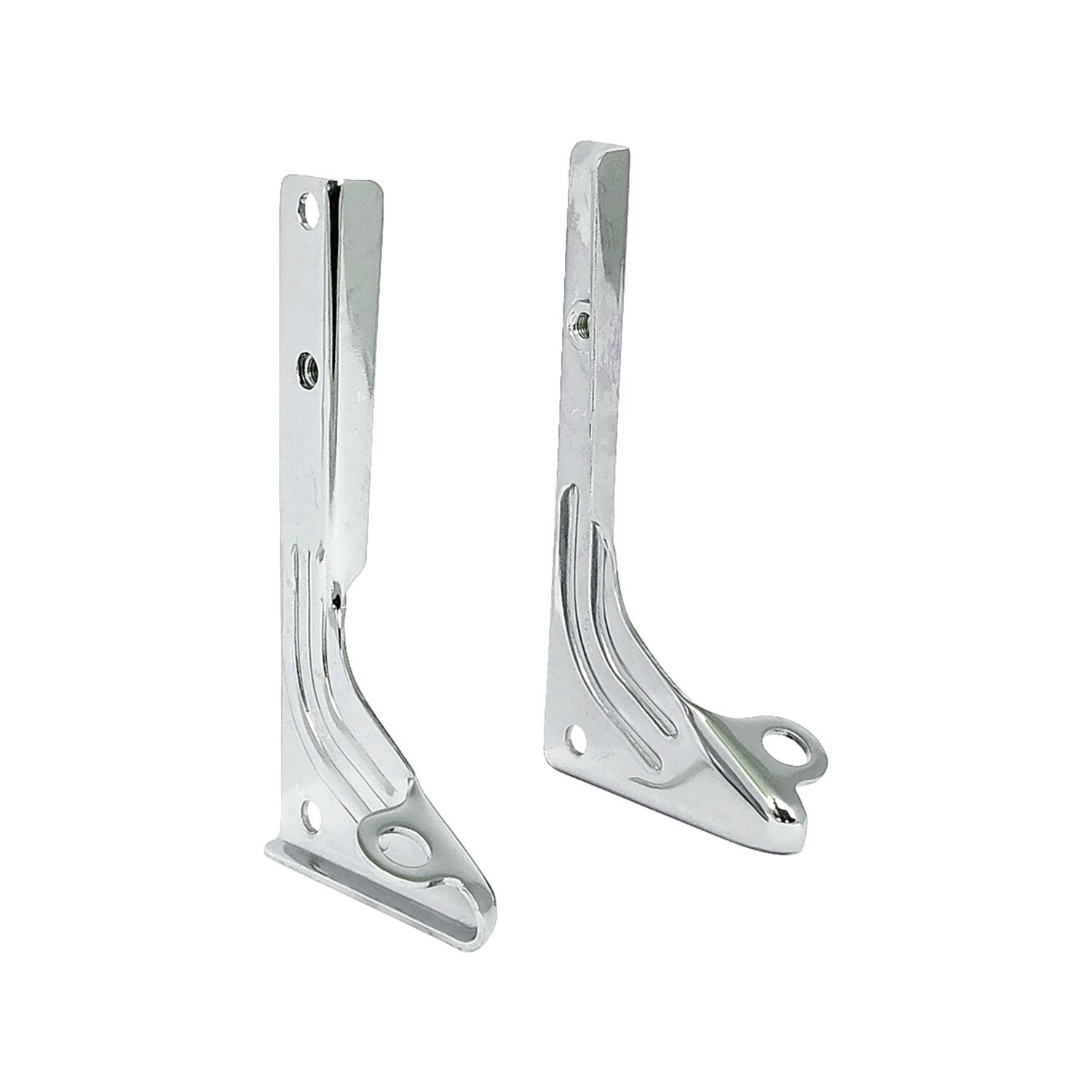 Spotlamp / passing lamp mount bracket kit, Chrome