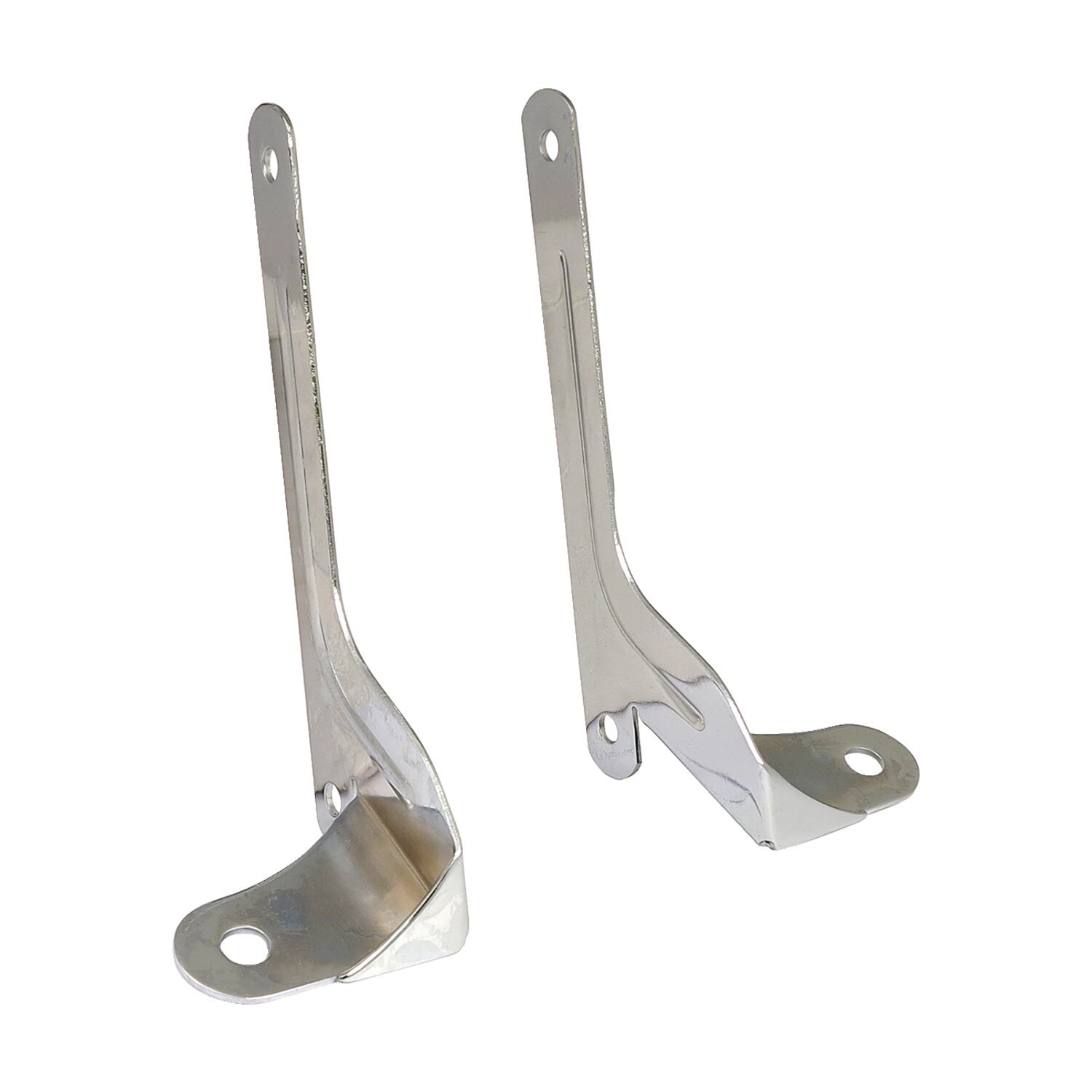 Spotlamp / passing lamp mount bracket kit, Chrome