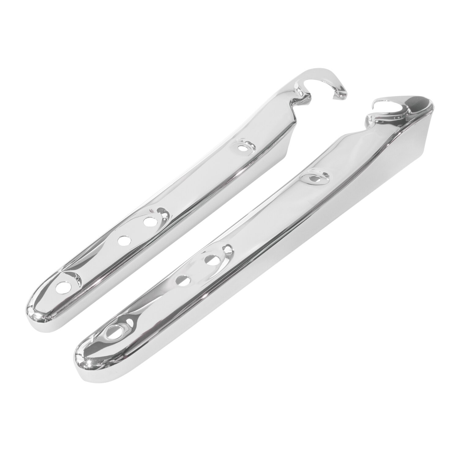 04-22 XL fender strut covers, Silver, Chrome