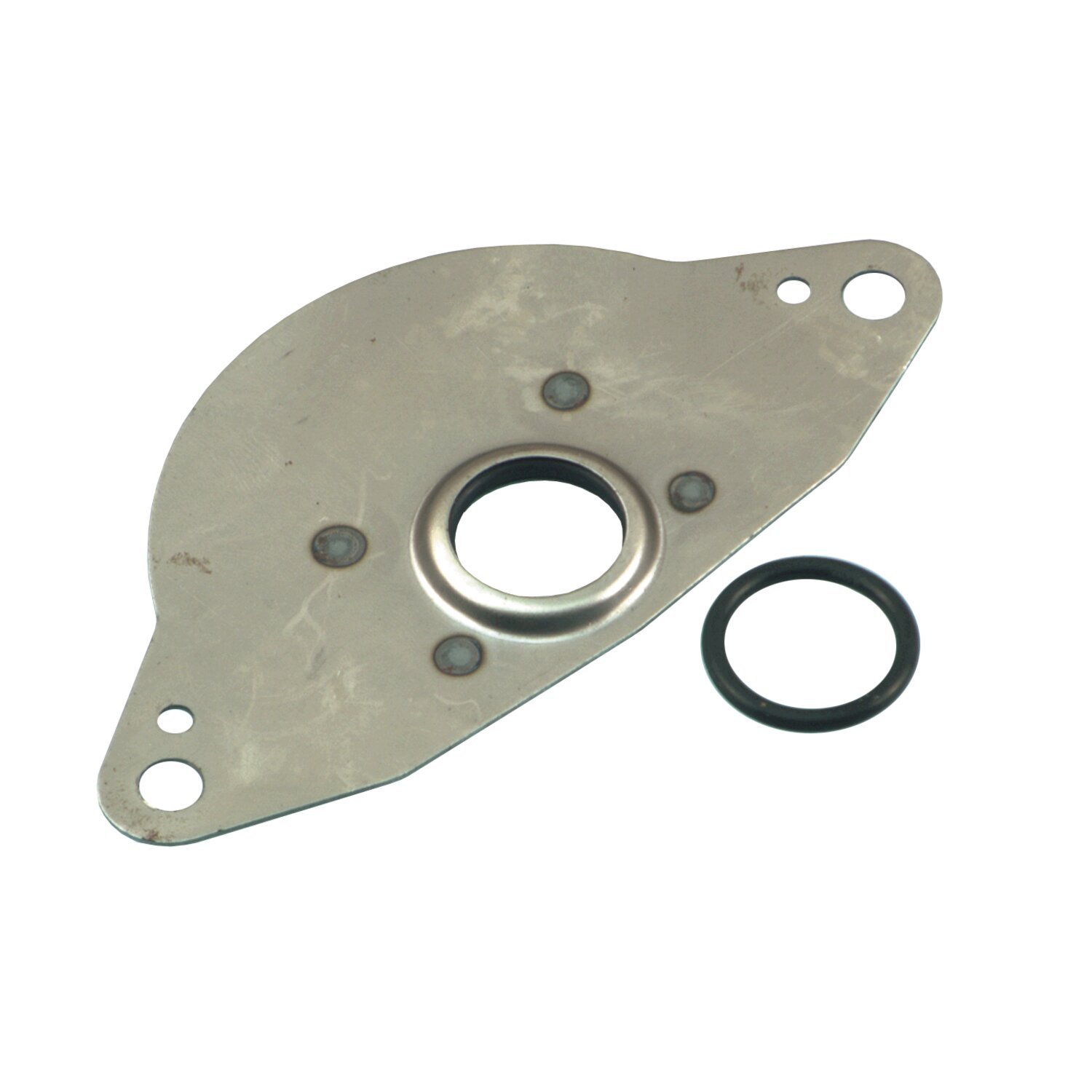 Oil deflector plate assembly, starter