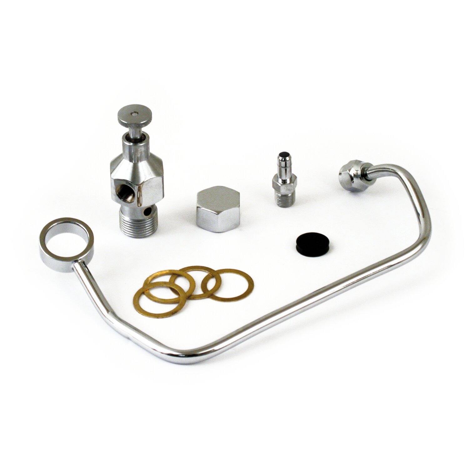 Custom 40-65 fuel valve kit, Chrome
