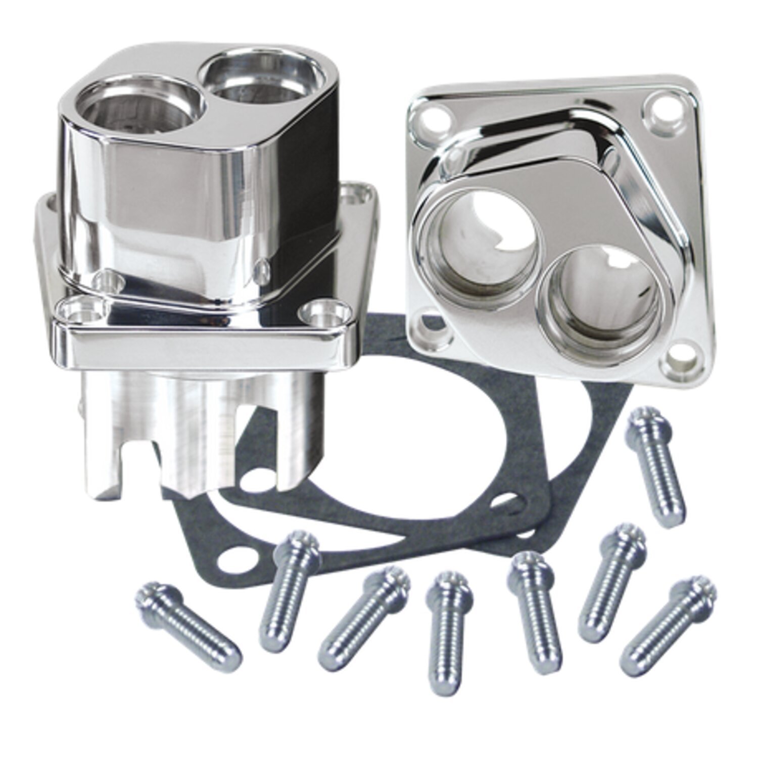 S&S, 84-99 billet tappet block set front/rear, Polished