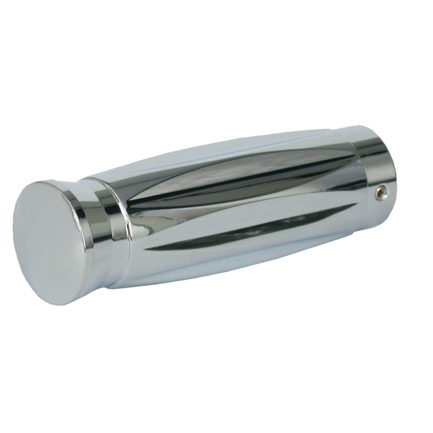 Brisance, throttle grips, Silver, Chrome