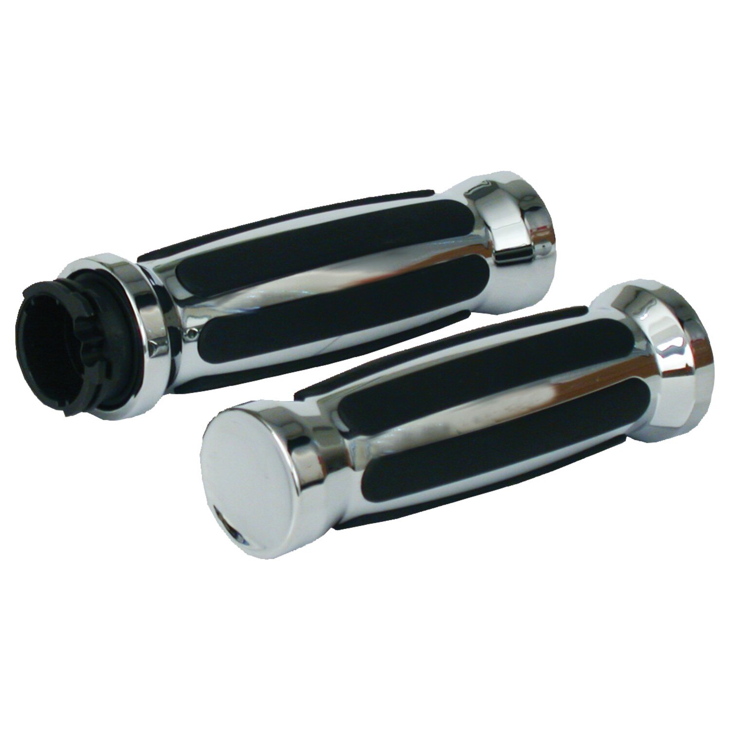 Survivor, throttle grips, Silver, Chrome