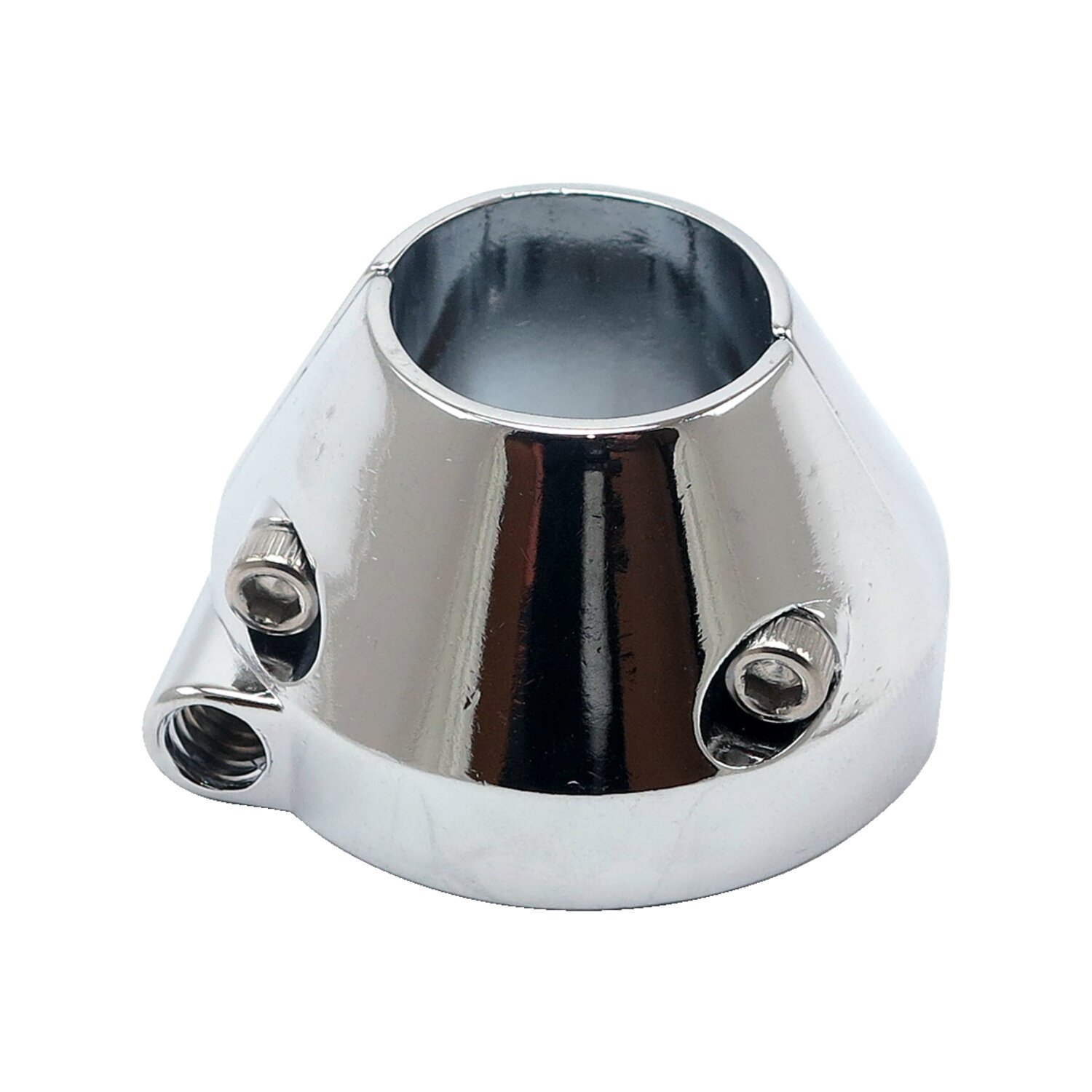 Arithic, throttle clamp, White, Chrome