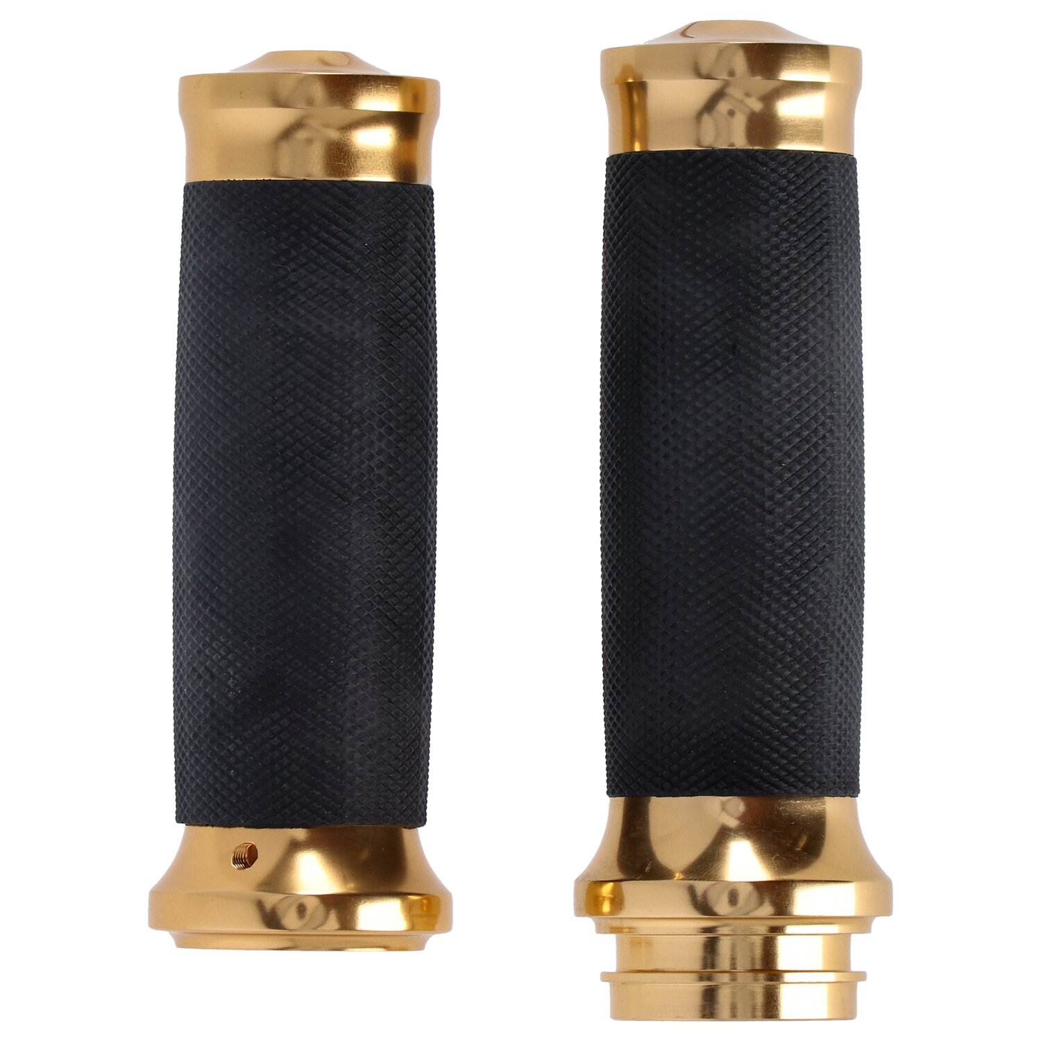 Handlebar grip set, Caliber, Gold, Brass