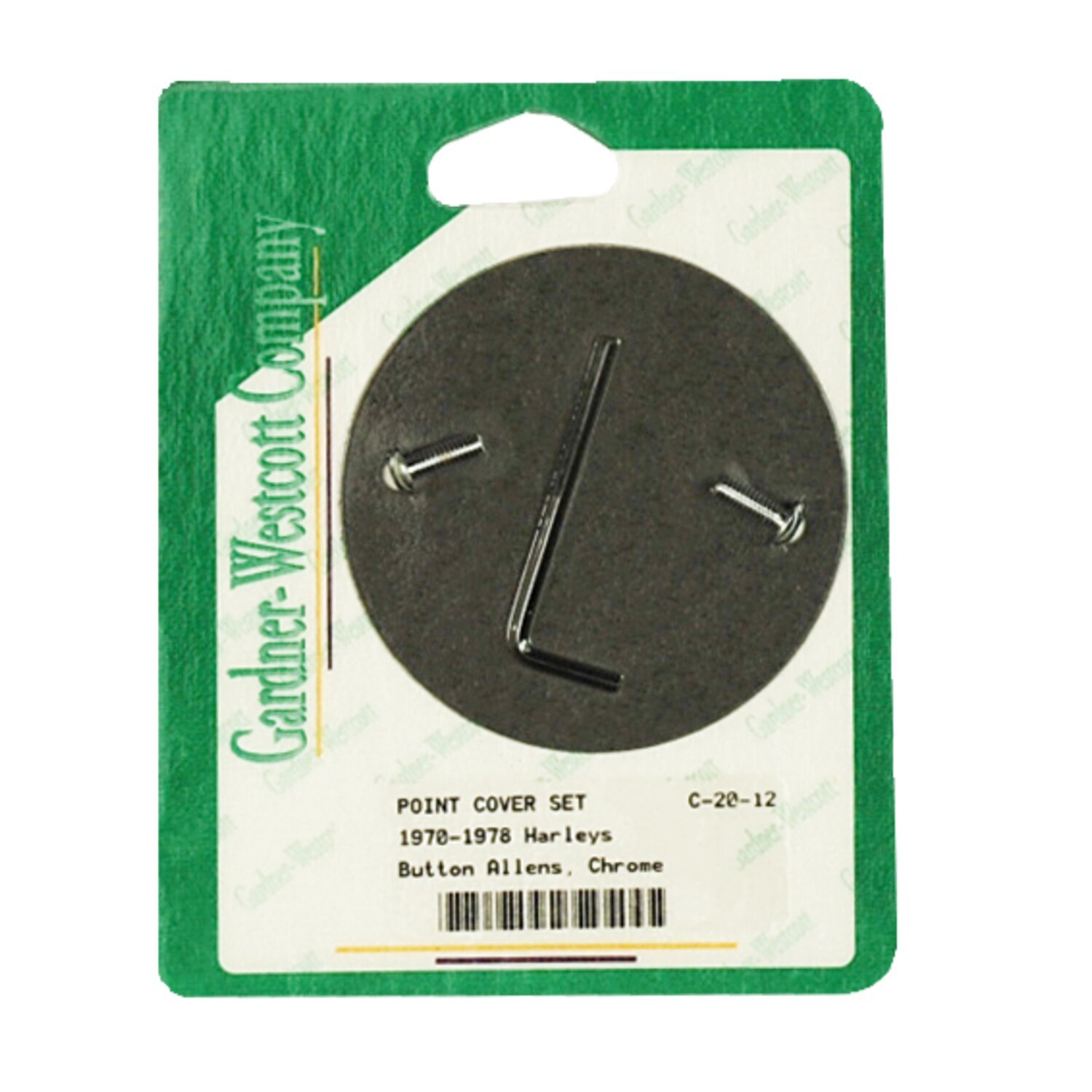 GW, point cover mount kit . Chrome, buttonhead allen