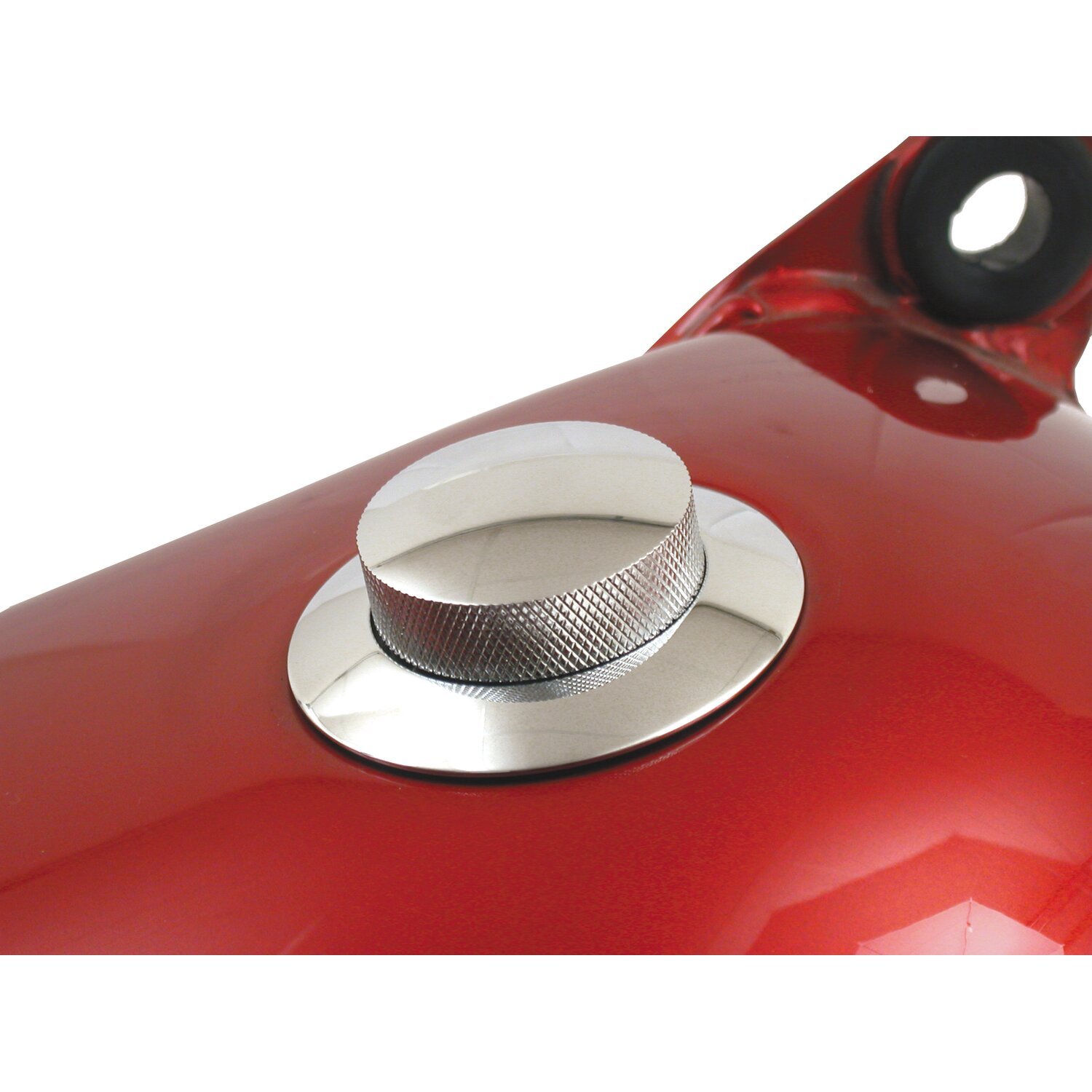 Gas cap, pop-up vented, Chrome