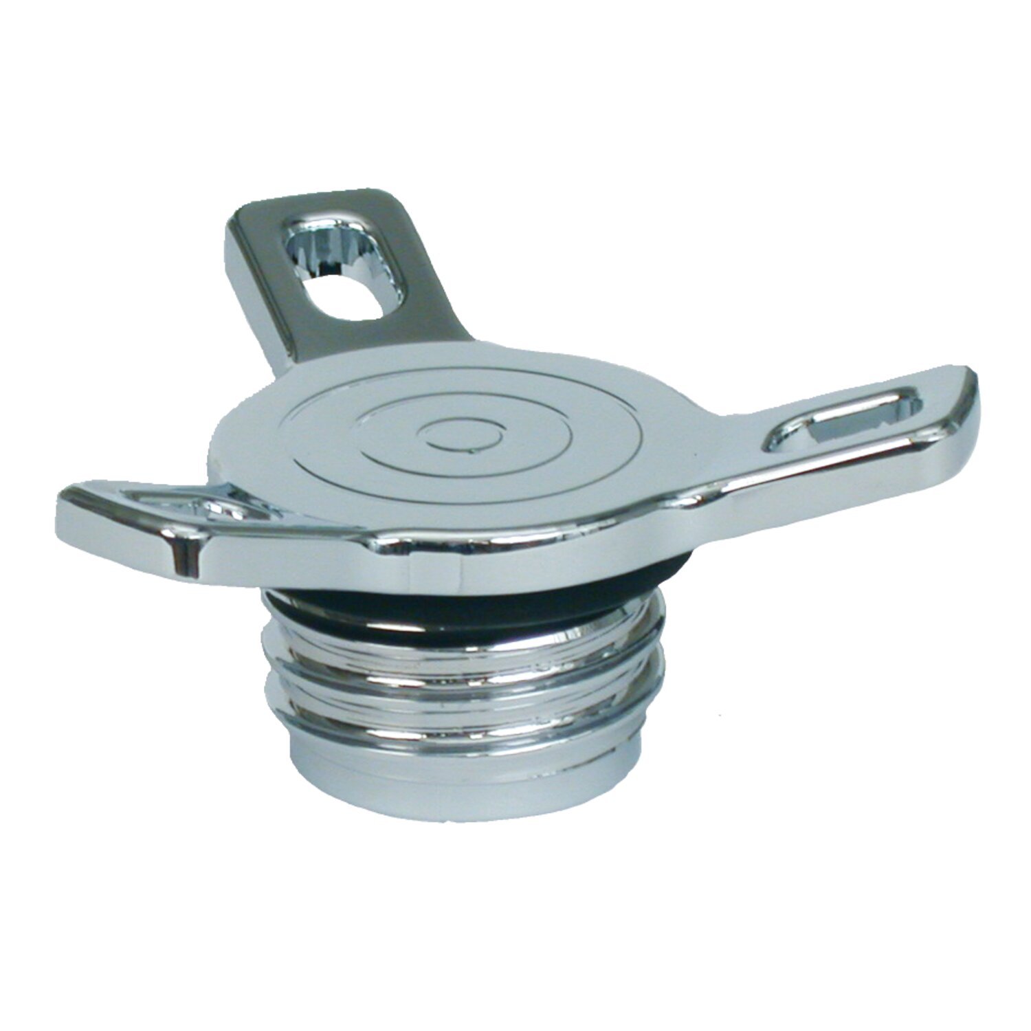 Gas cap, spinner, Chrome