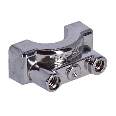 Lower clamp only. Used to convert 505011 universal throttle assembly for 81-95 OEM style push/pull throttle cables, which have different threads.